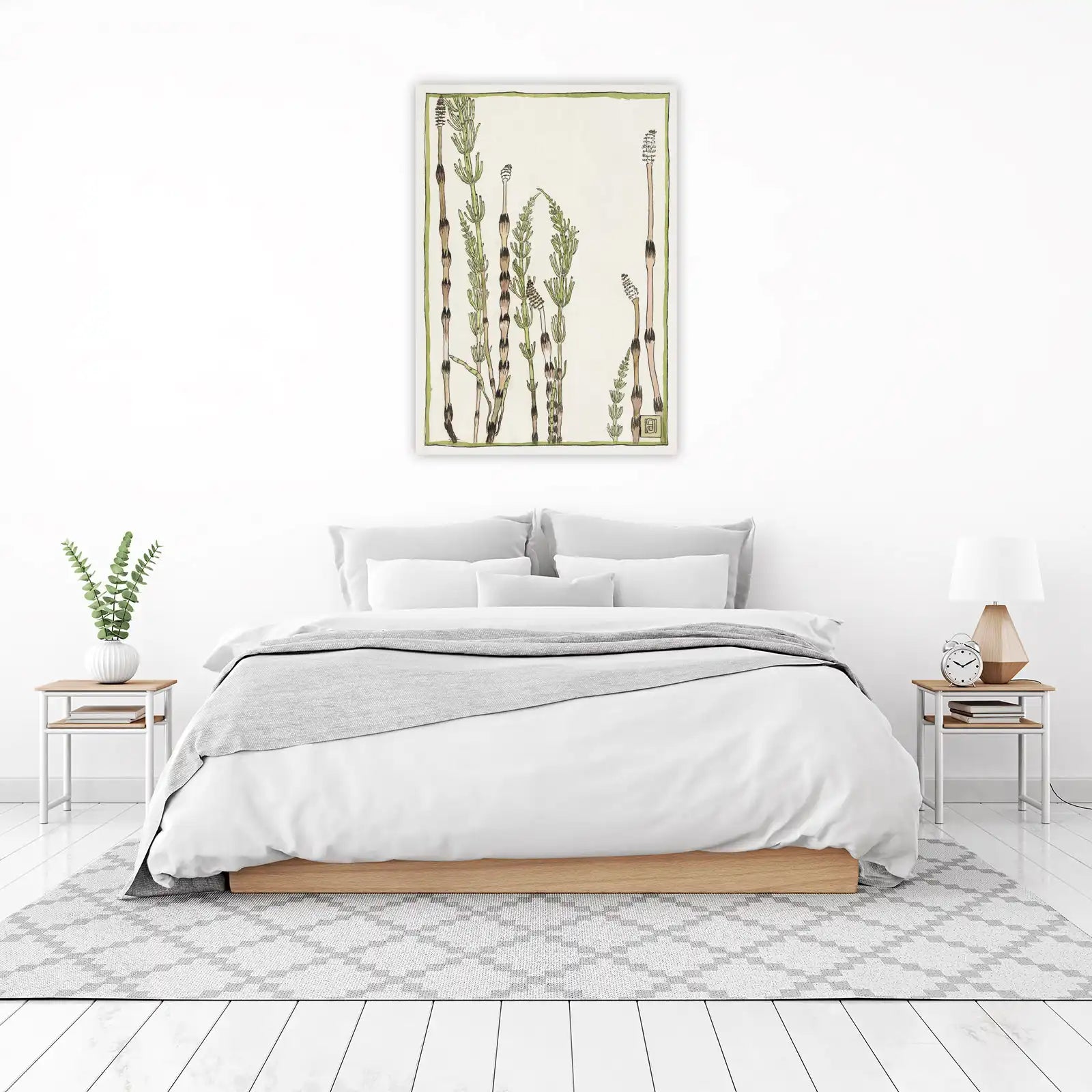 Horsetail Botanical Art Wall Art | Nature Wall Decor