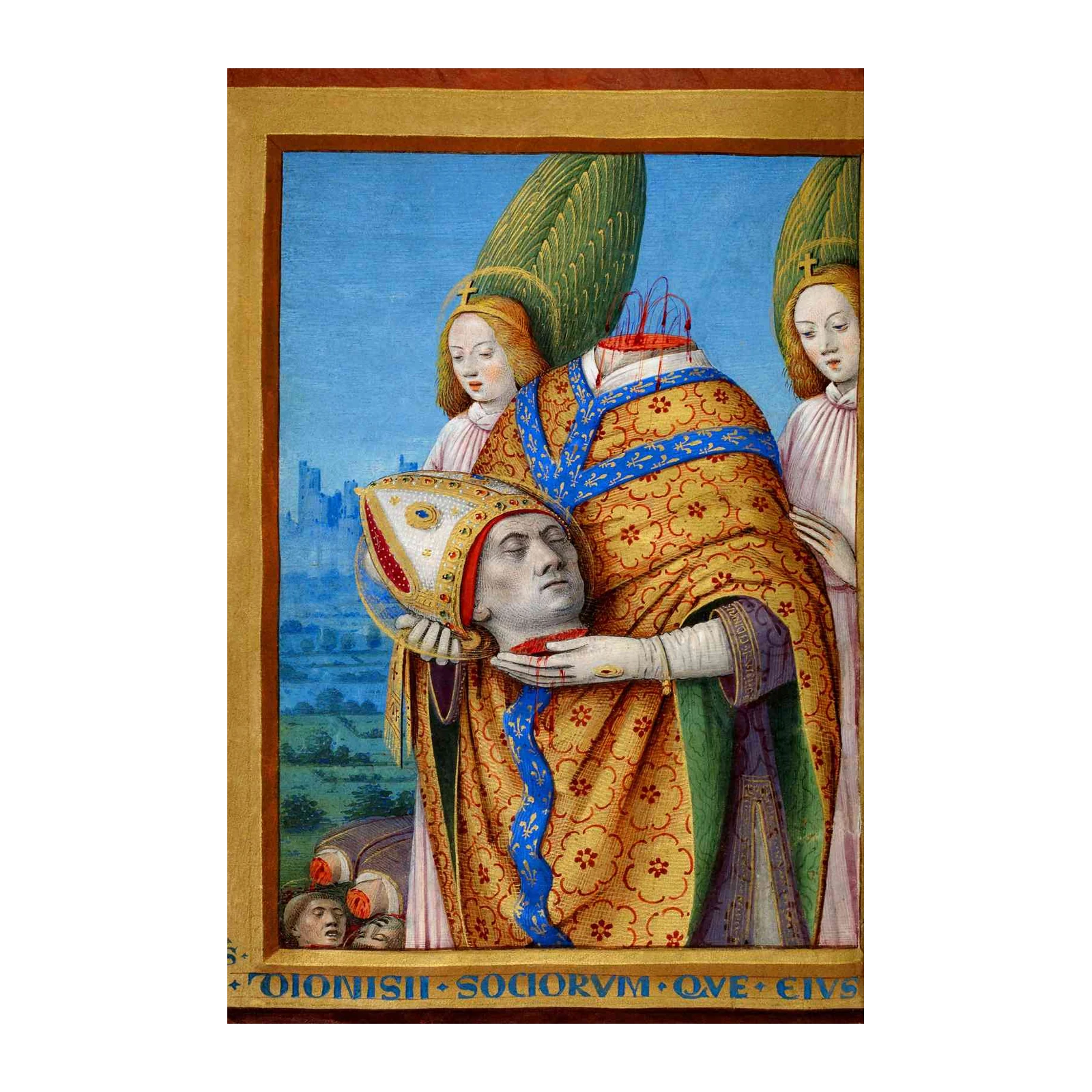 Saint Denis Martyrdom Medieval Art Wall Art