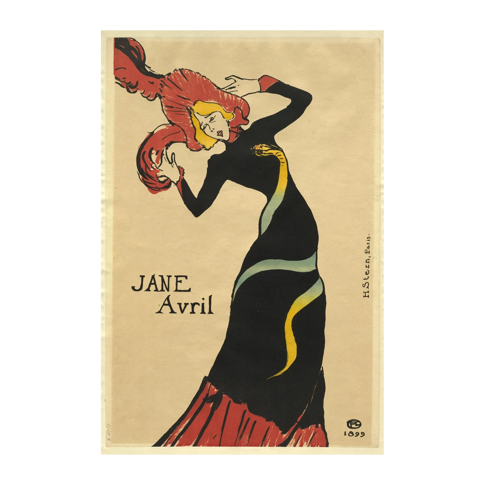 Jane Avril Vintage Poster Wall Art