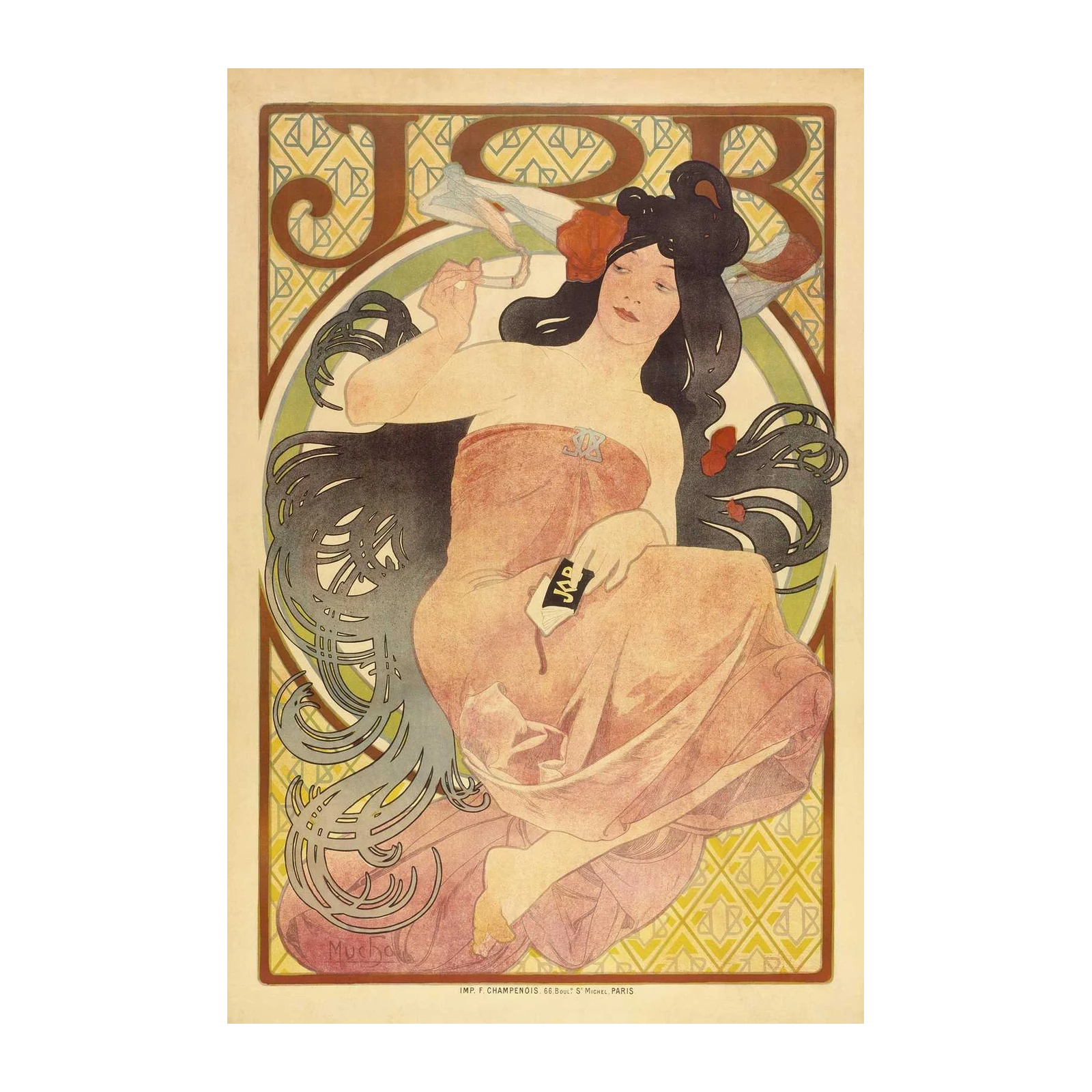 Art Nouveau Belle Époque Woman Wall Art