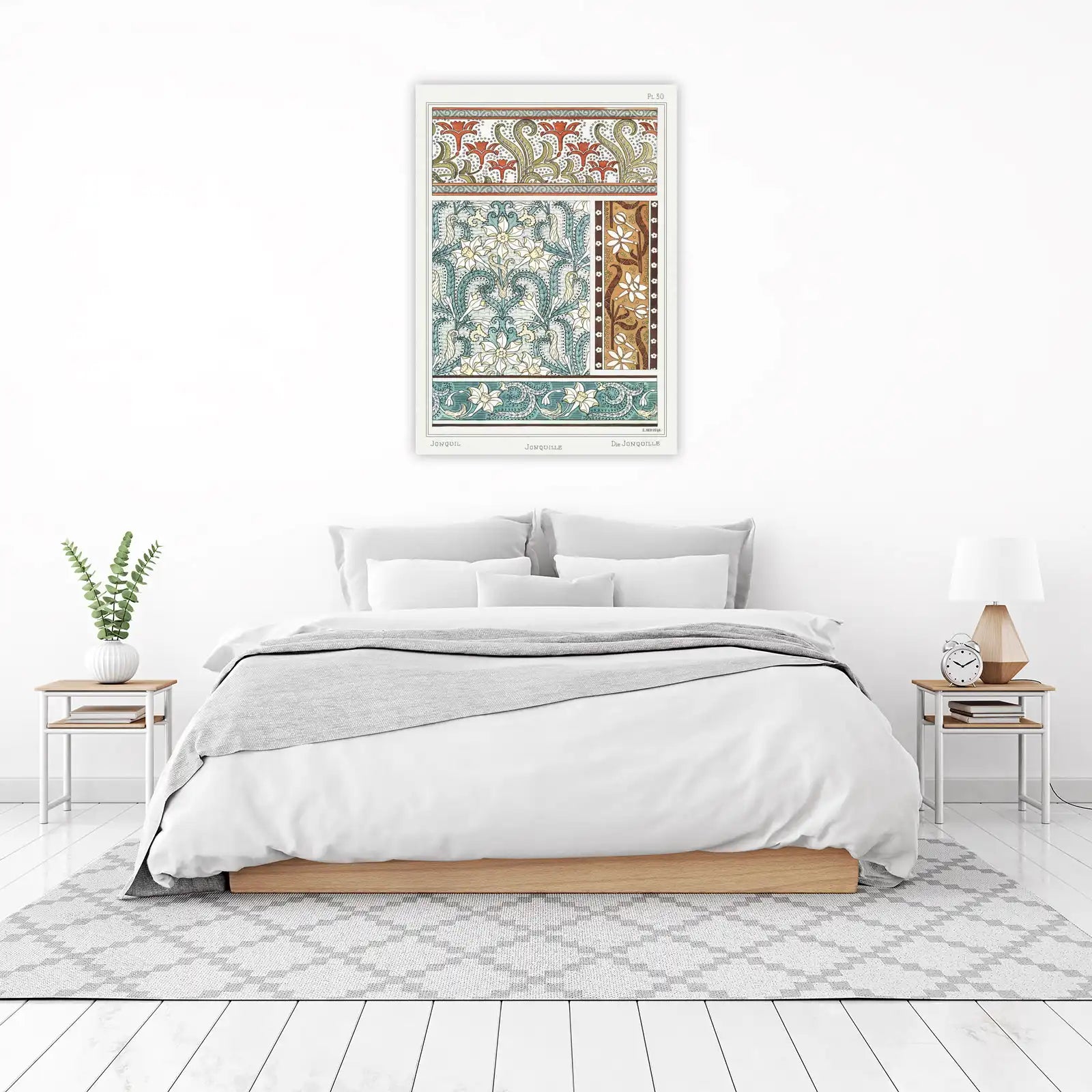 Art Nouveau Floral Jonquil Wall Art