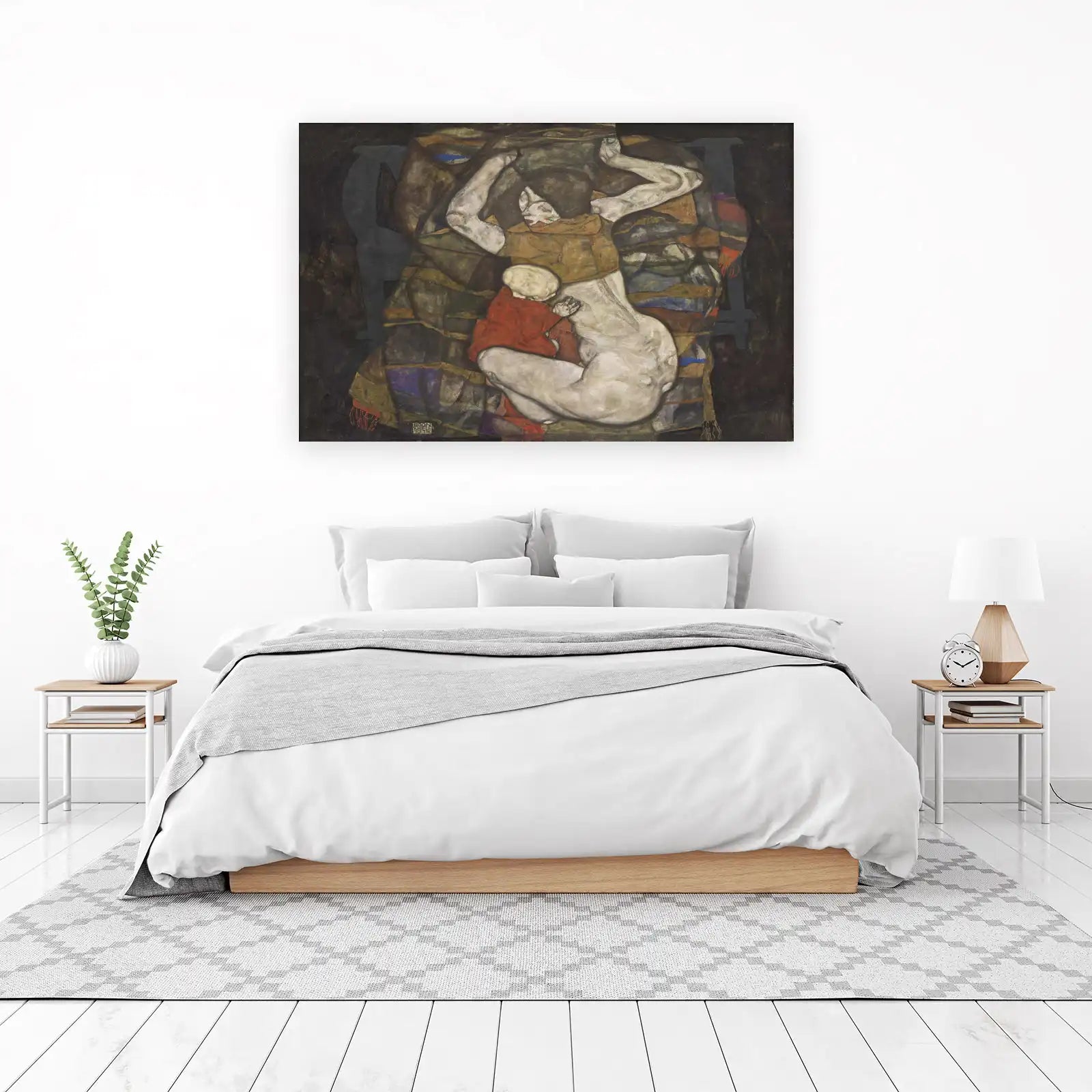 Mother and Child Egon Schiele Art Wall Art