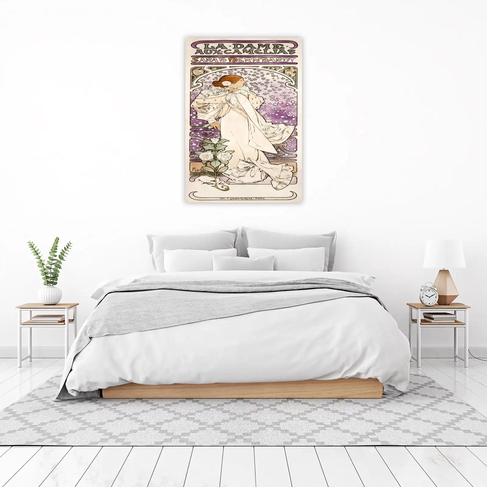 La Dame aux Camélias Sarah Bernhardt Art Nouveau Wall Art