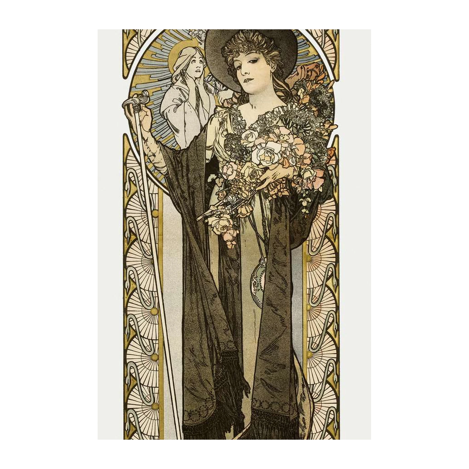Art Nouveau "La Tosca" Alphonse Mucha Wall Art