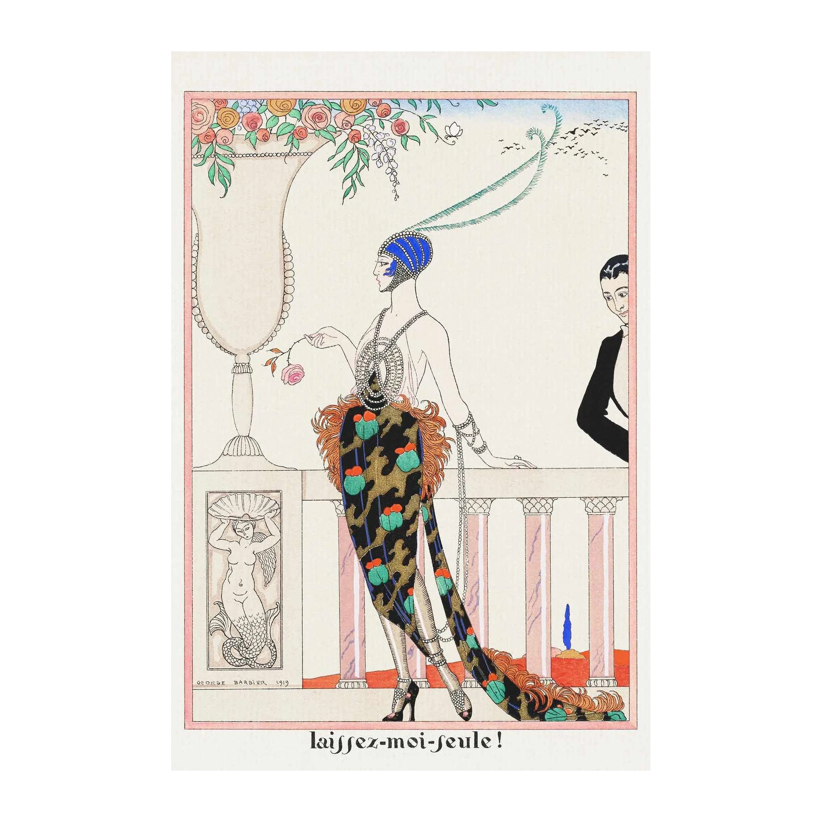 Art Deco Fashion Elegant Lady Wall Art