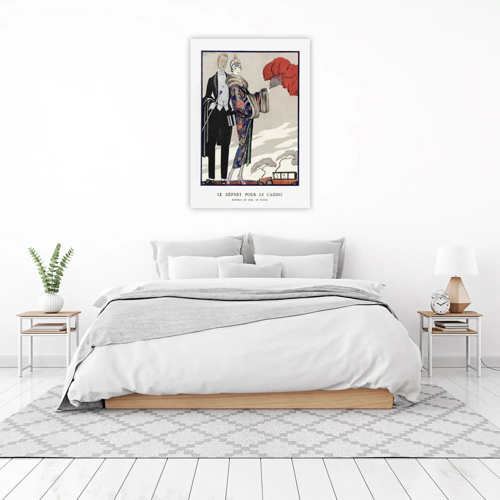 Vintage Art Deco Fashion Departure for Casino Wall Art