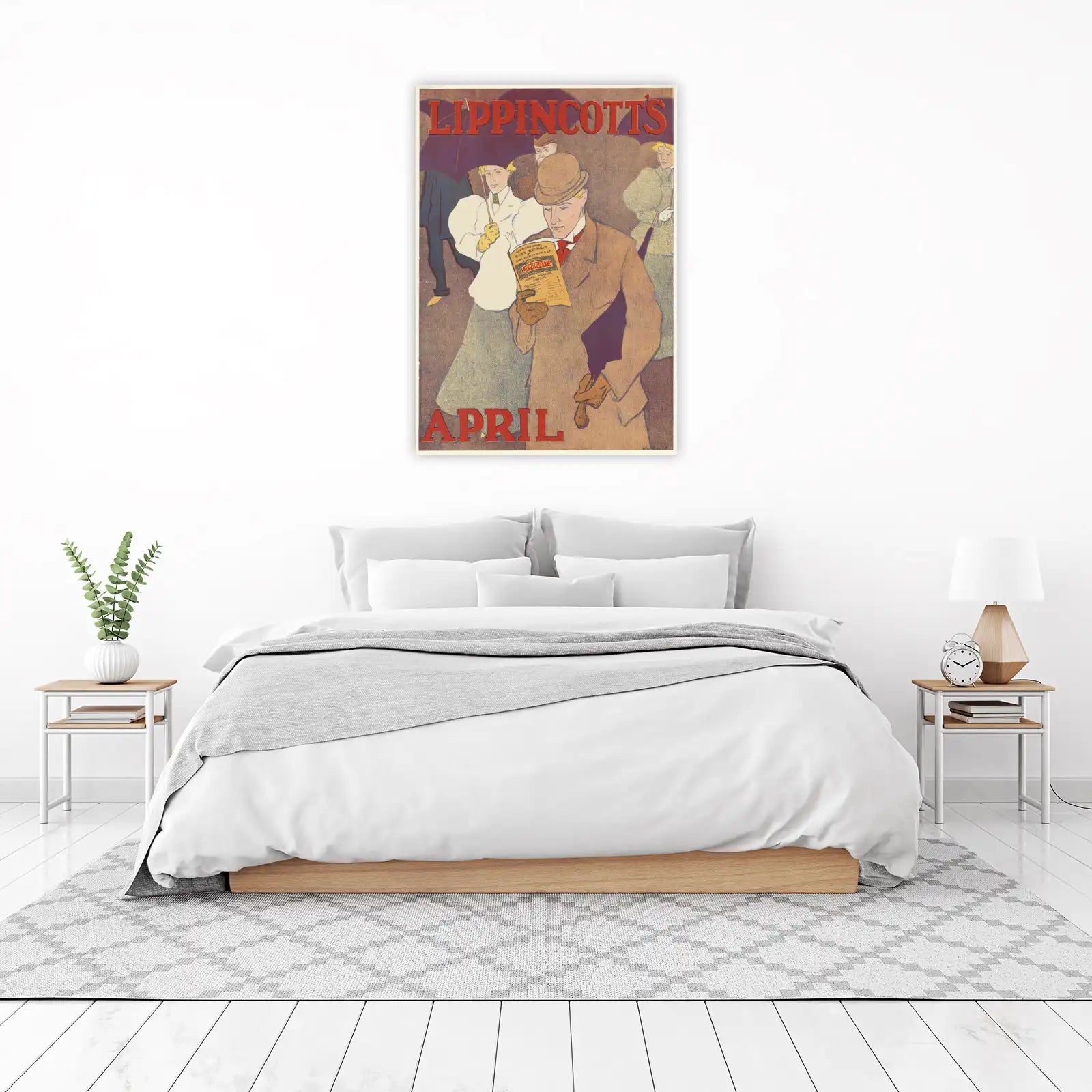 Vintage April Magazine Cover Wall Art