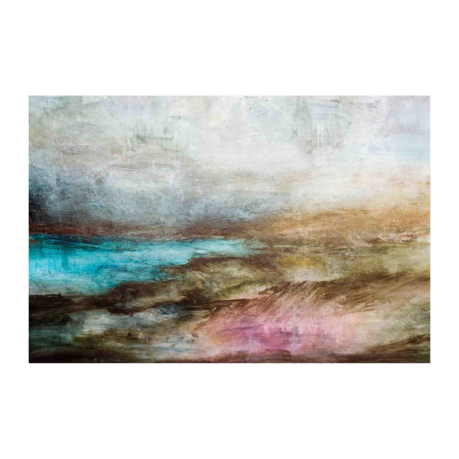 Textured Abstract Landscape Wall Art