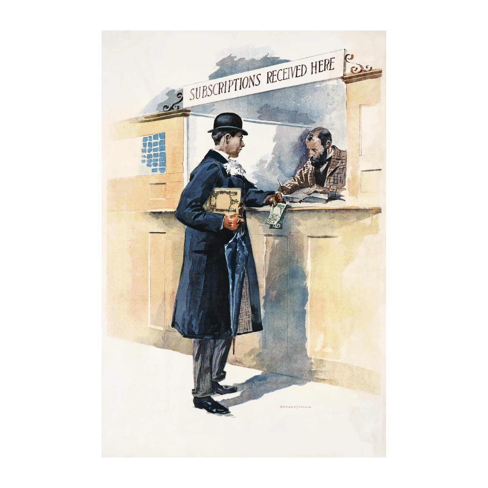 Vintage Subscription Scene Wall Art