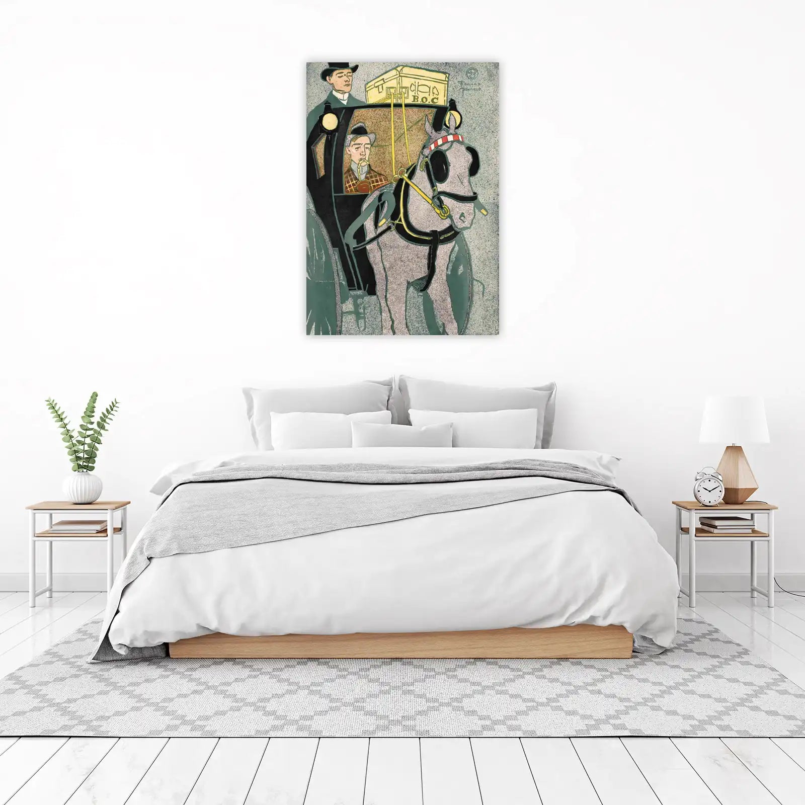Vintage Horse Drawn Carriage Wall Art - Edward Penfield