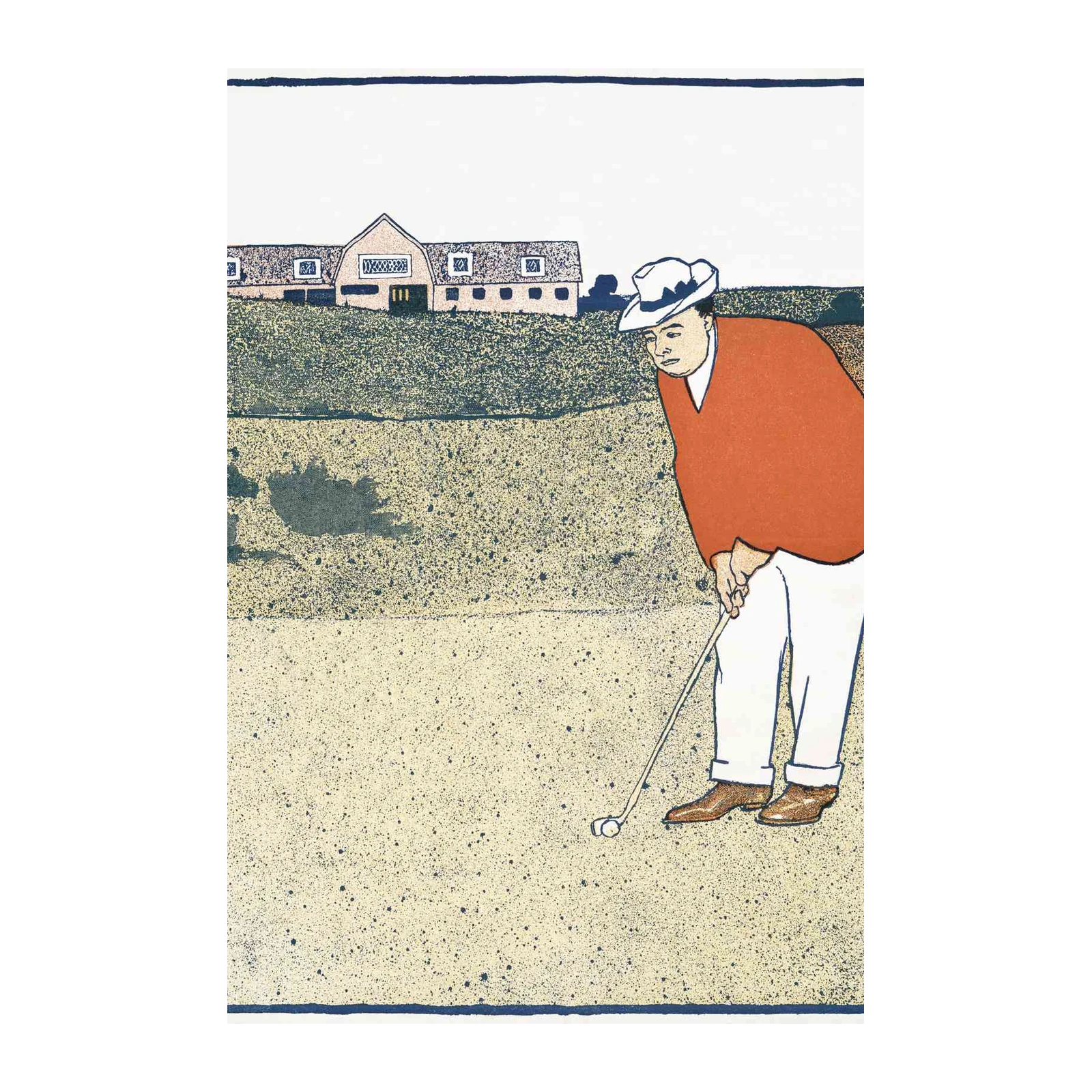 Golfer on the Green Wall Art
