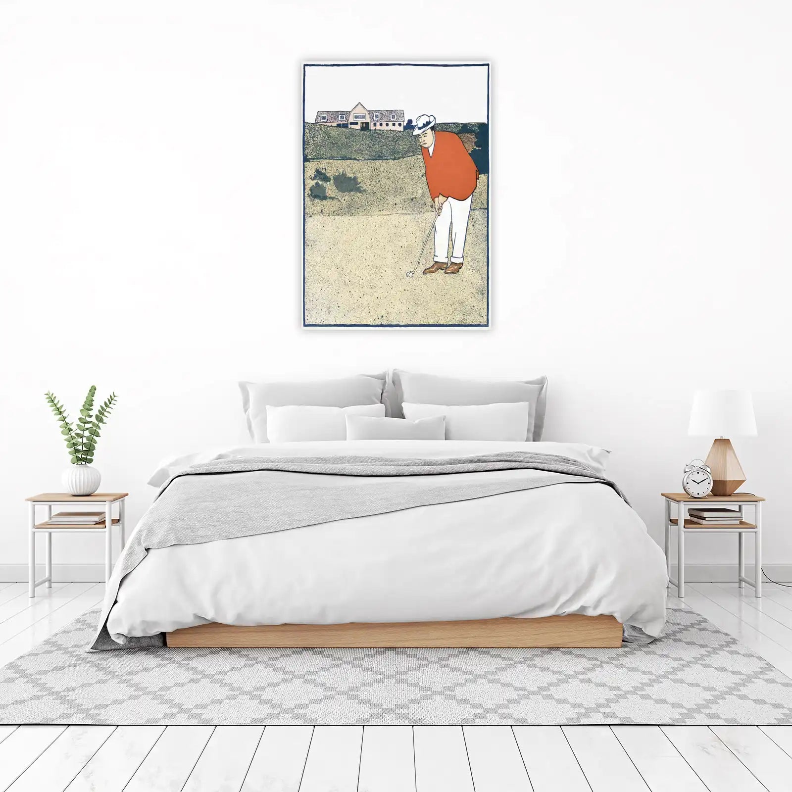 Golfer on the Green Wall Art