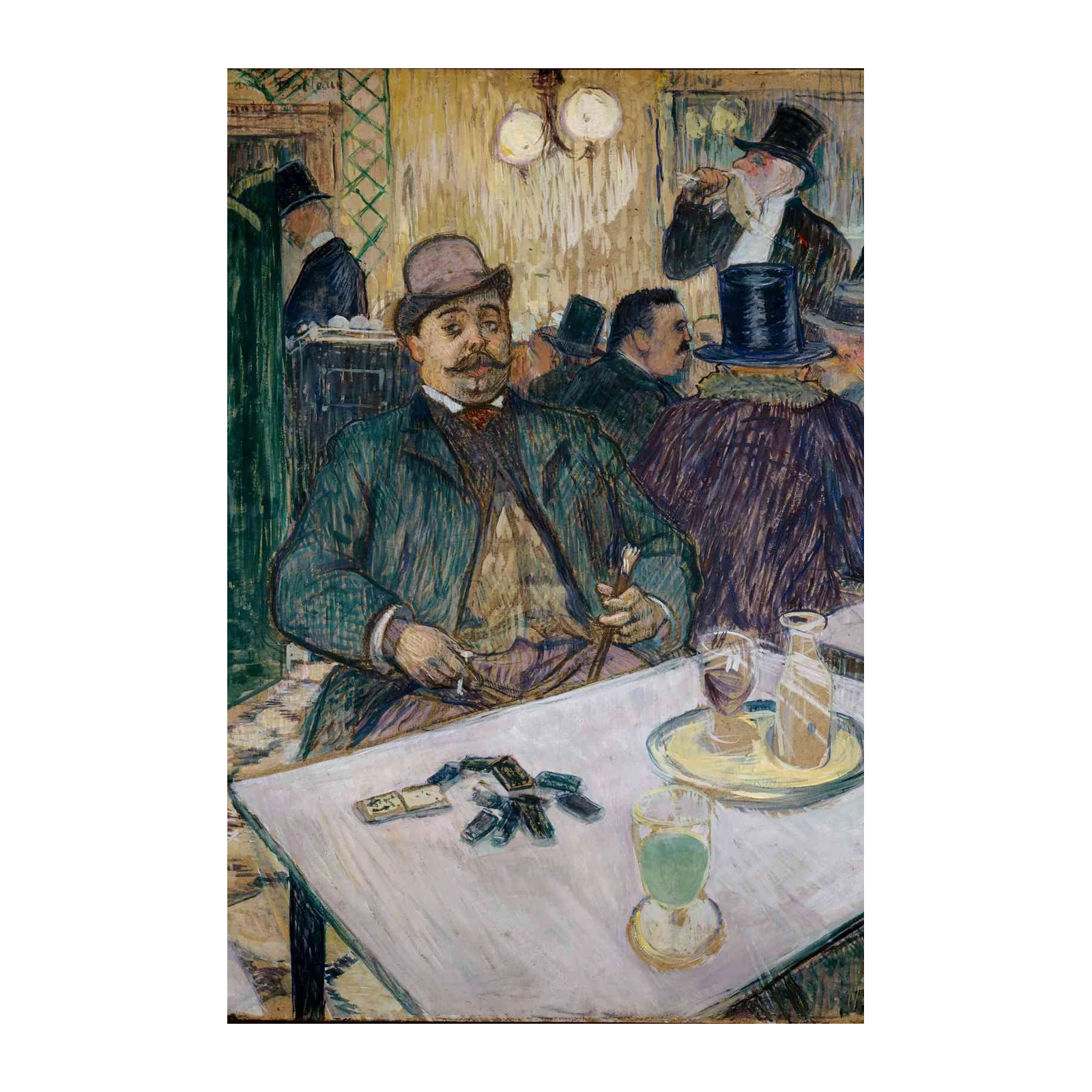 Parisian Cafe Scene Wall Art