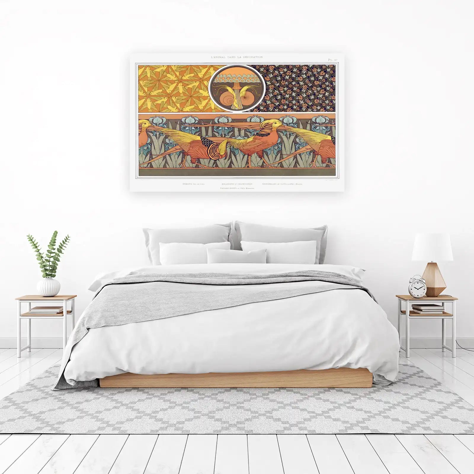 Art Nouveau Pheasant & Nature Wall Art