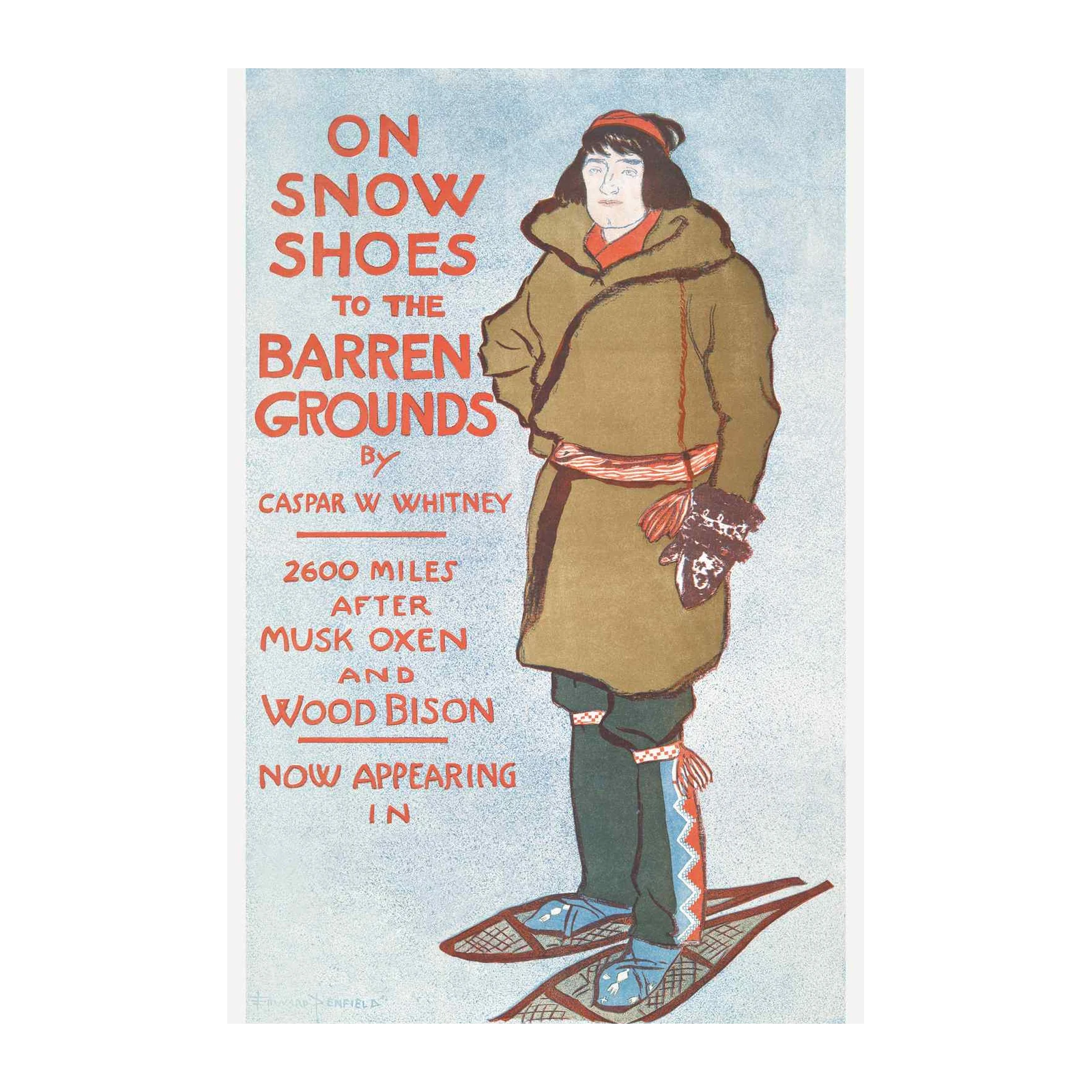 Vintage Arctic Expedition Snowshoes Wall Art