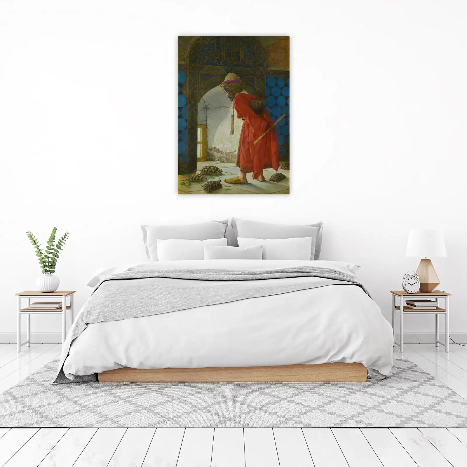 Exotic Turtle Scene Ottoman Art Wall Art