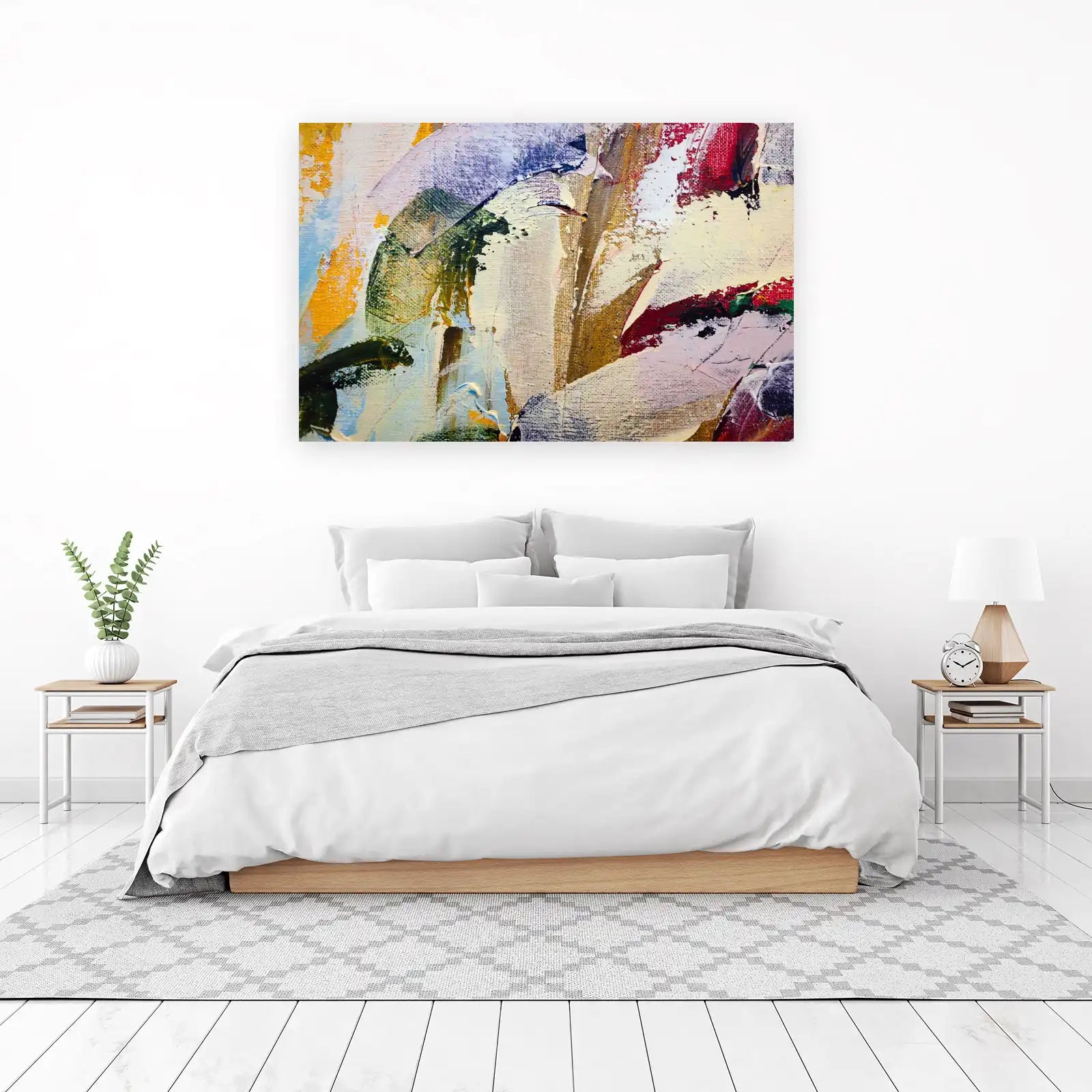 Abstract Expressionist Floral Wall Art