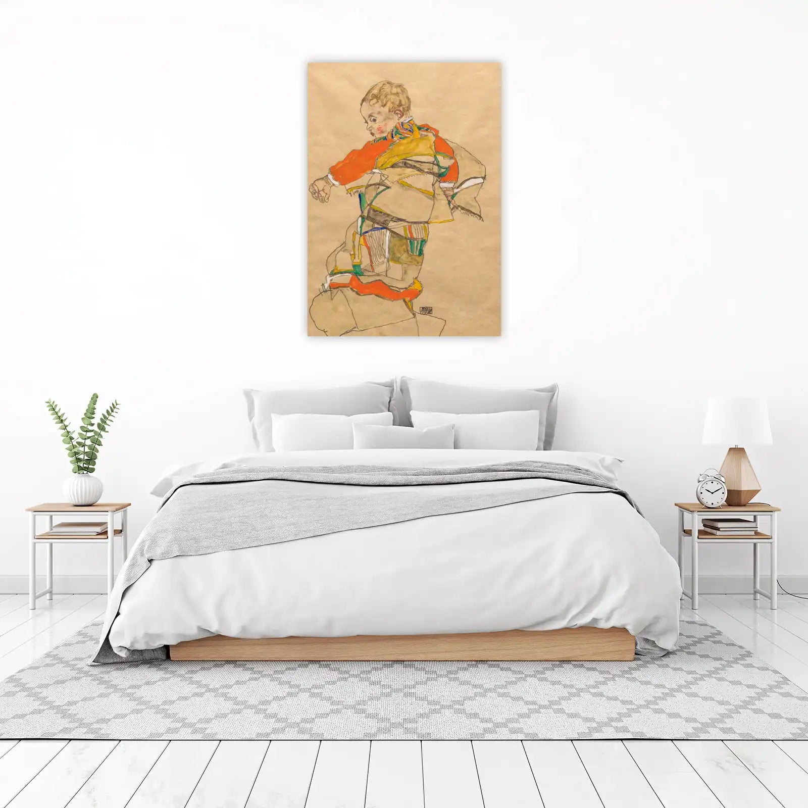 Expressive Child Portrait Art Wall Art