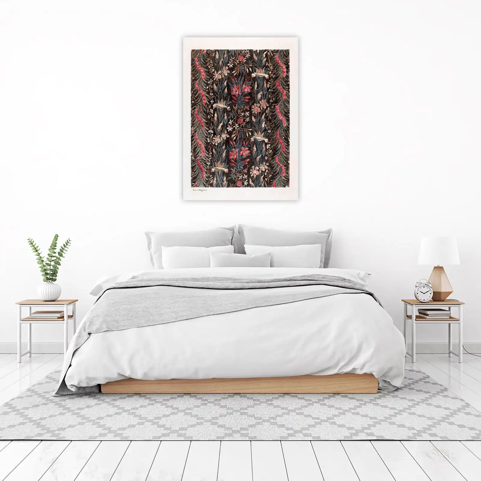 Vintage Floral Dark Botanical Garden Wall Art