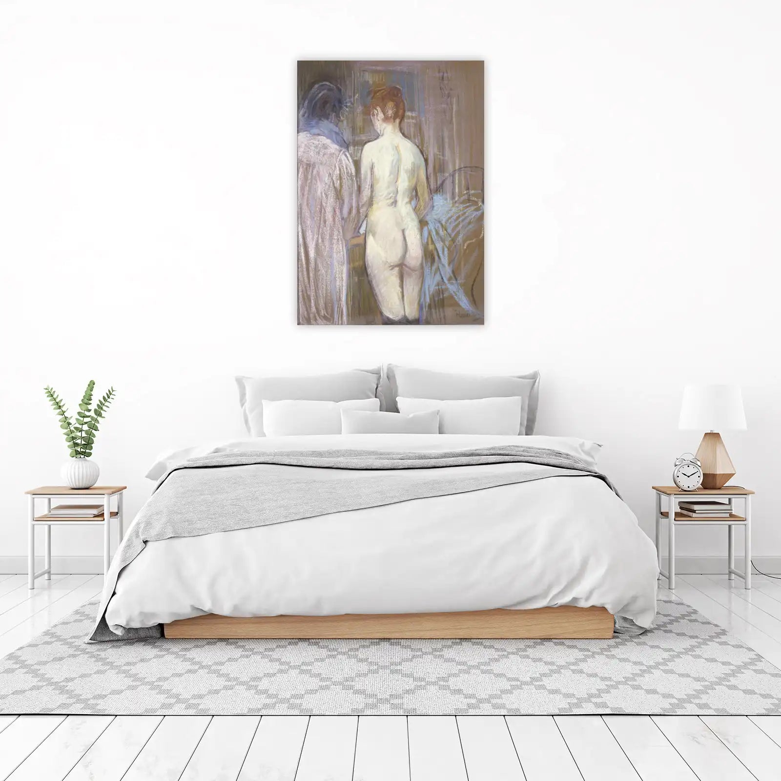 Pastel Nude Duo Wall Art Wall Art