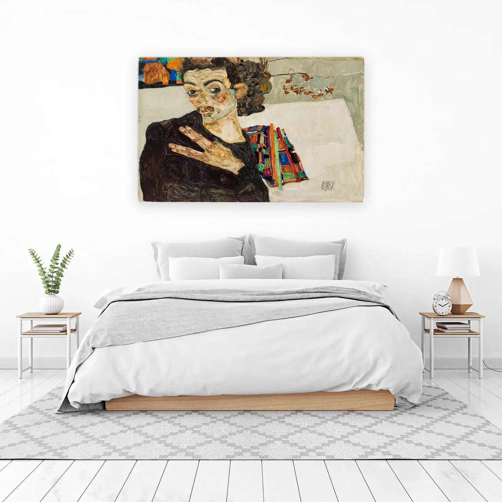 Expressive Portrait Egon Schiele Wall Art