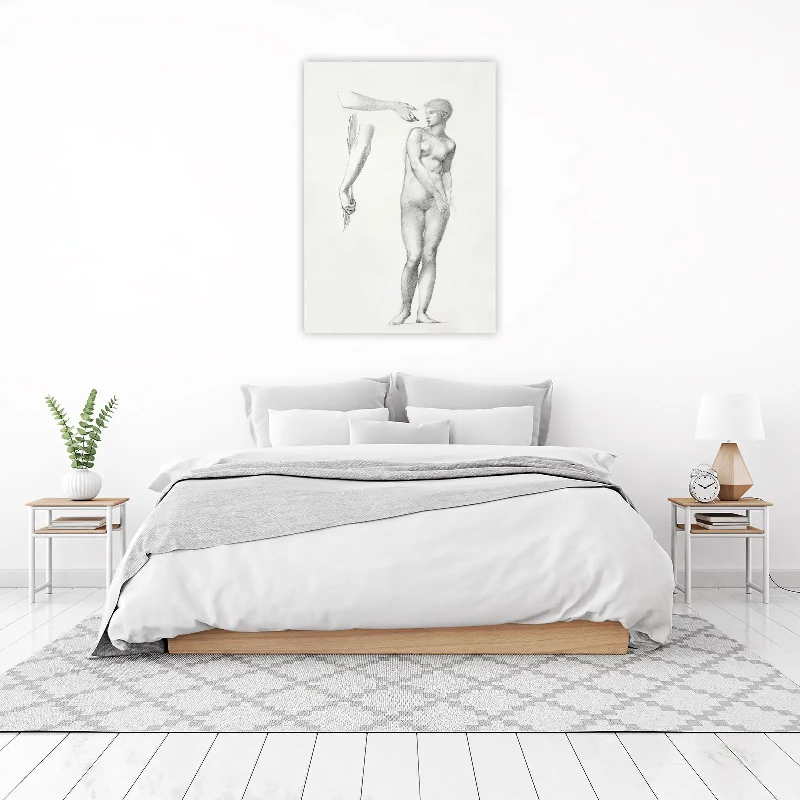Classical Figure Study Pencil Art Wall Art