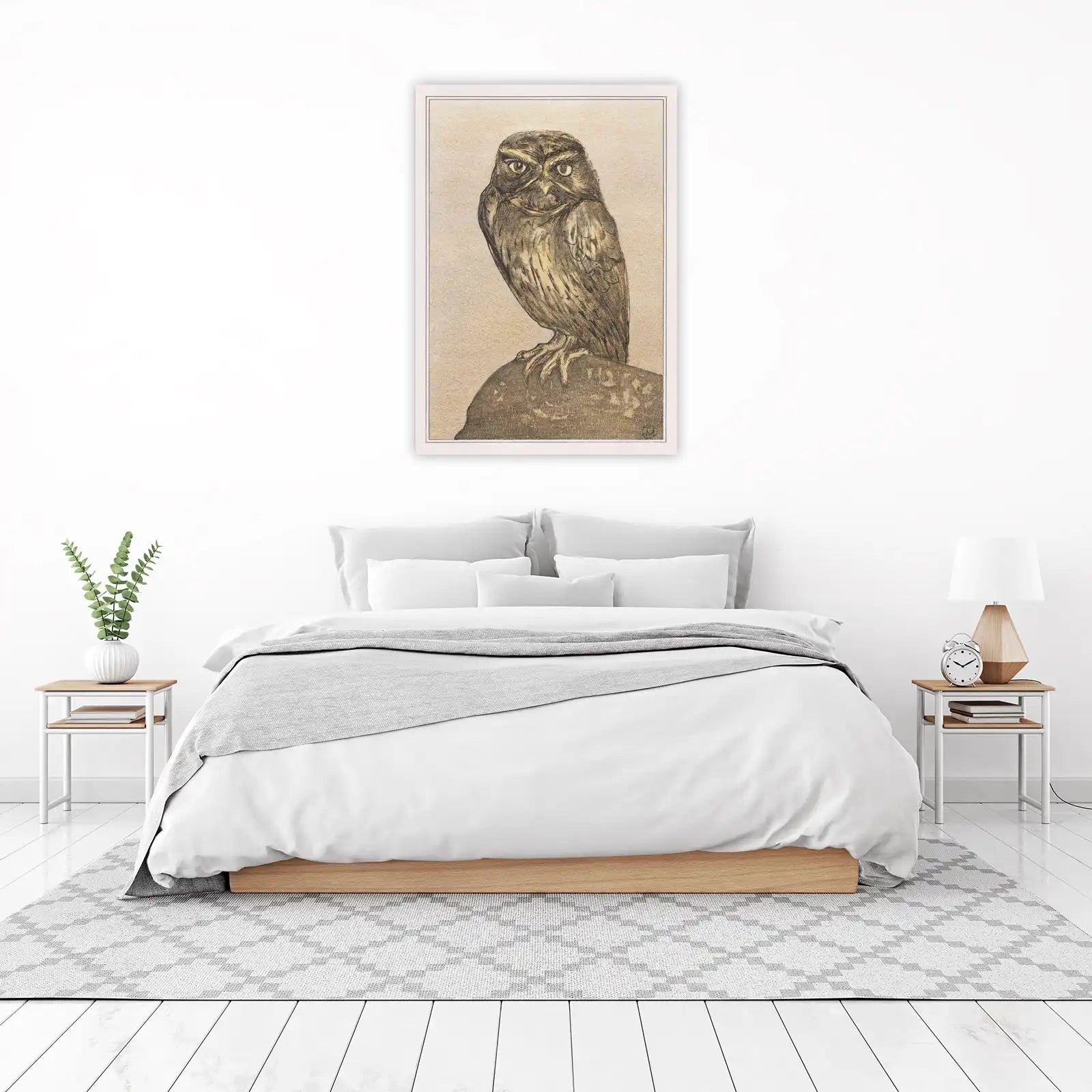 Wise Owl Vintage Art Wall Art
