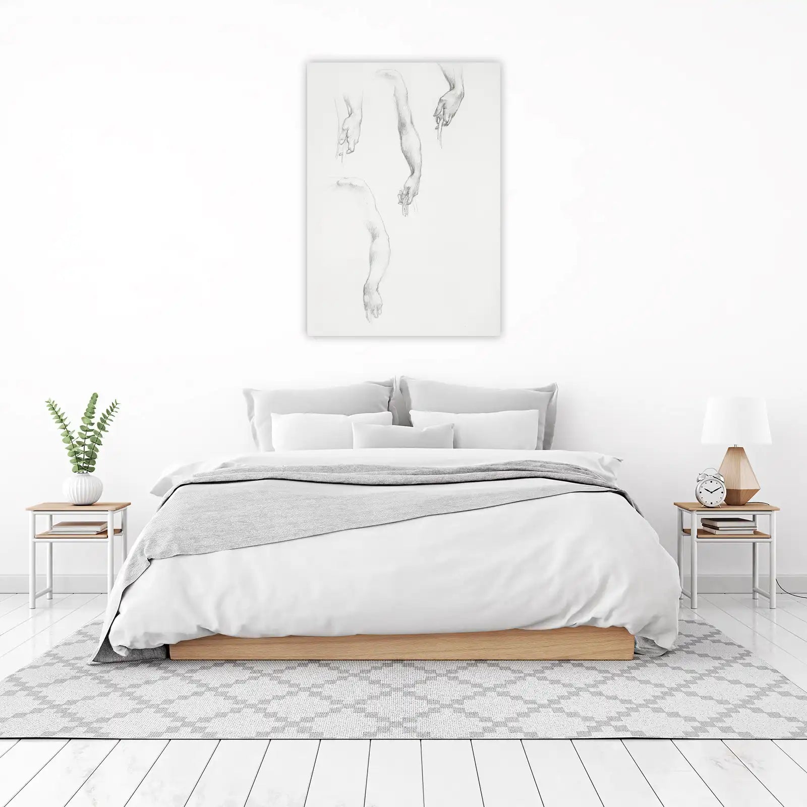 Figurative Anatomy Pencil Sketch Wall Art