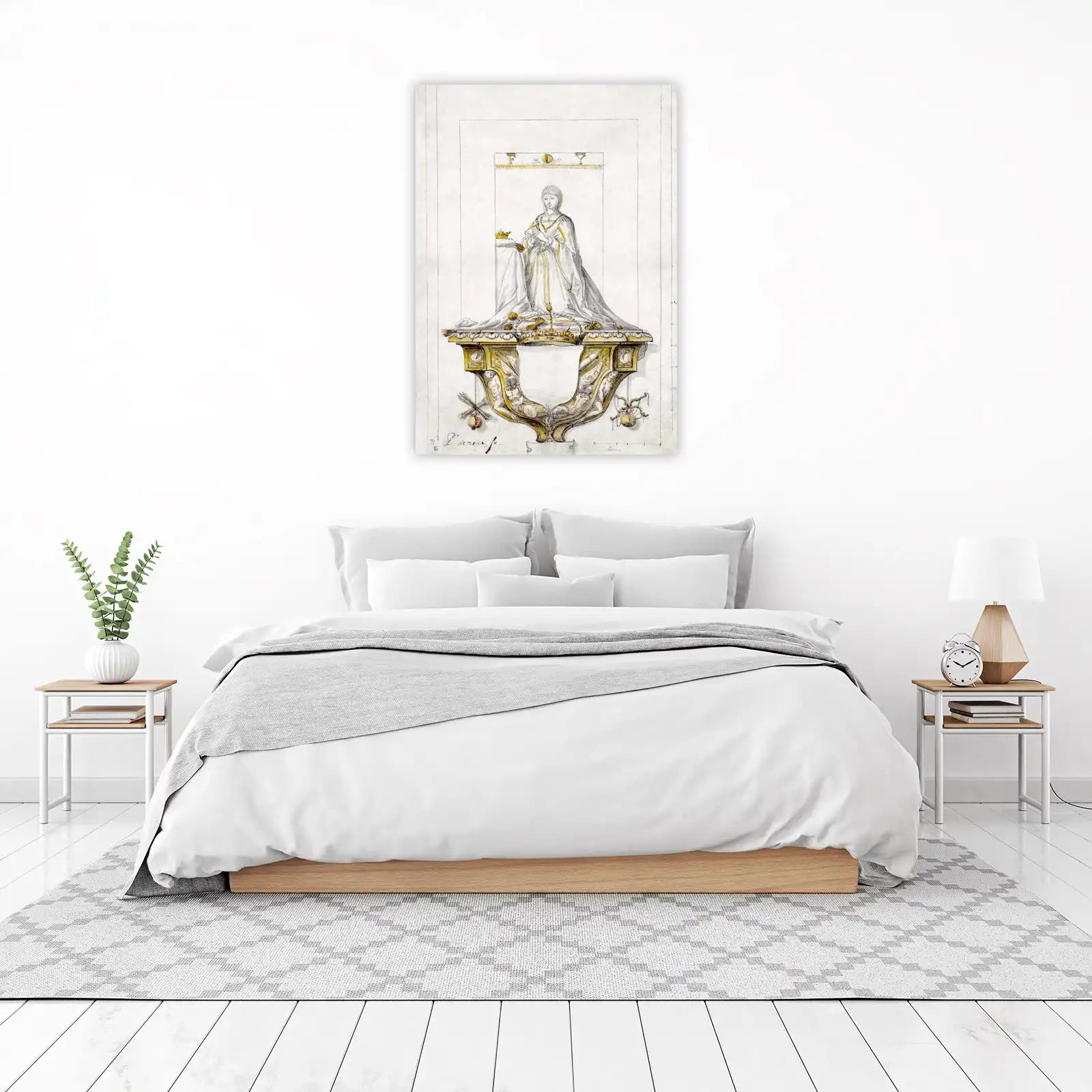 Renaissance Lady Royal Crest Wall Art
