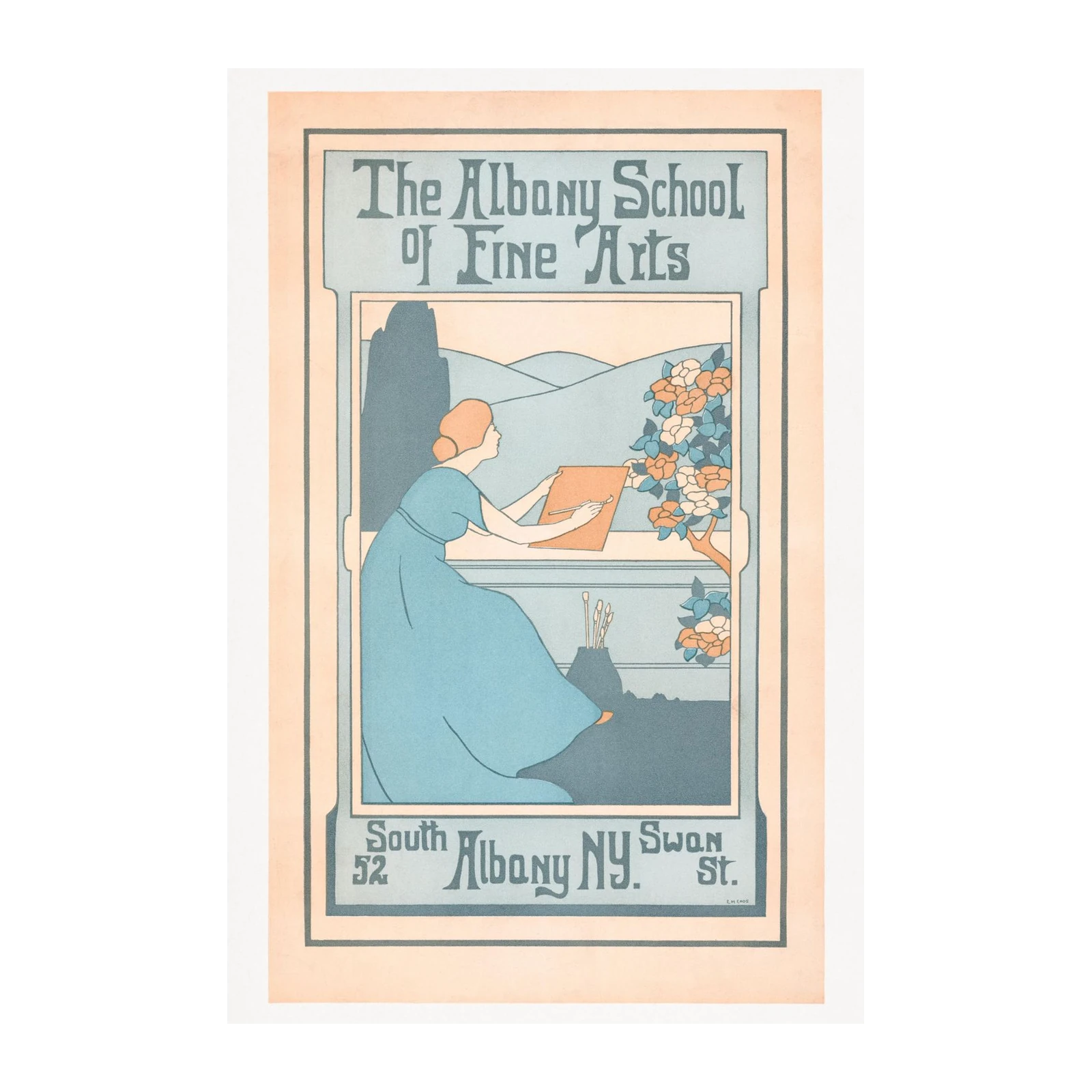 Vintage Art Class Wall Art - Albany School