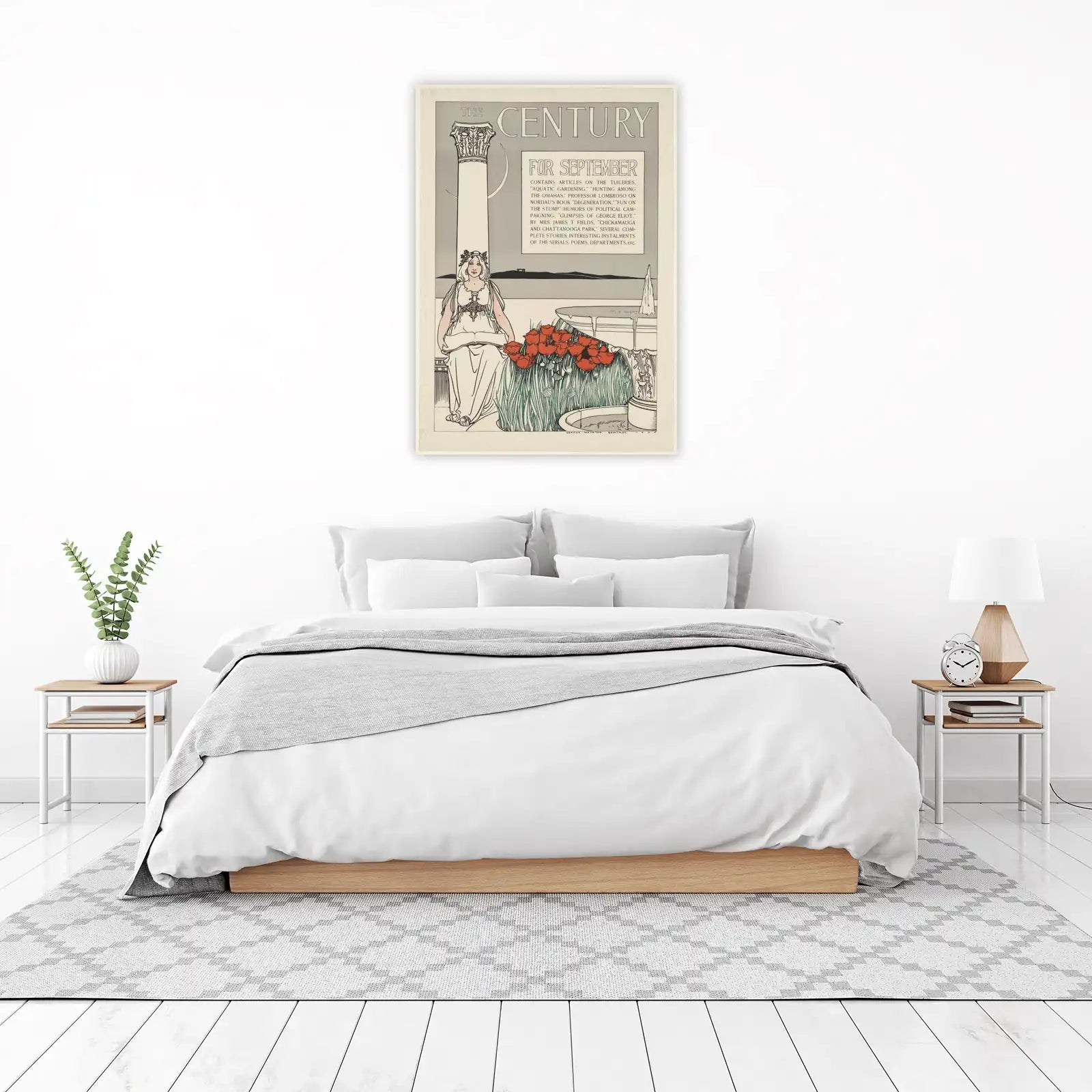 Vintage Poppies & Muse Wall Art