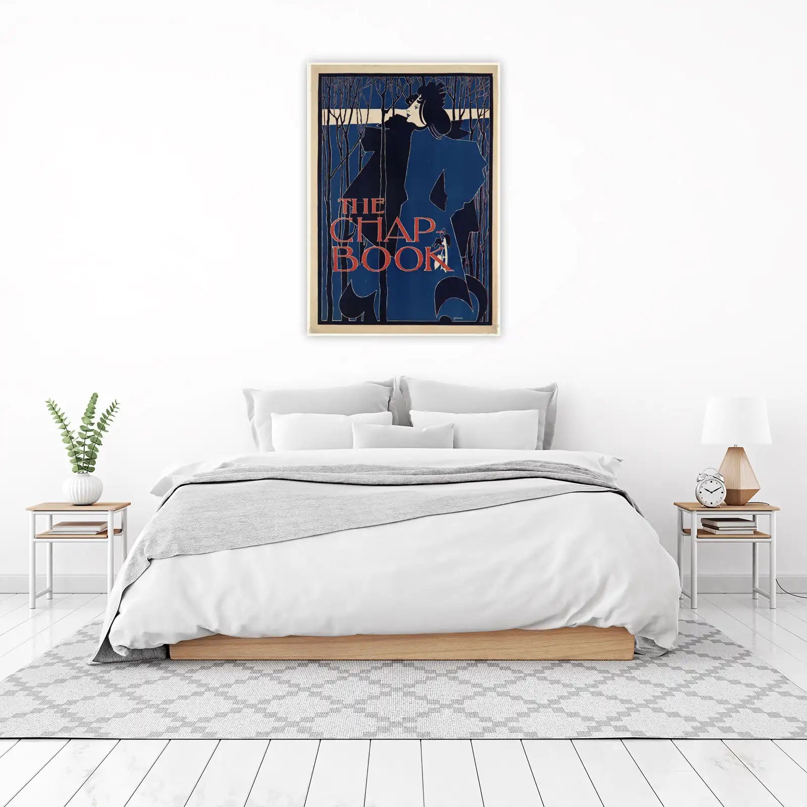 Art Nouveau Lady & Trees Wall Art