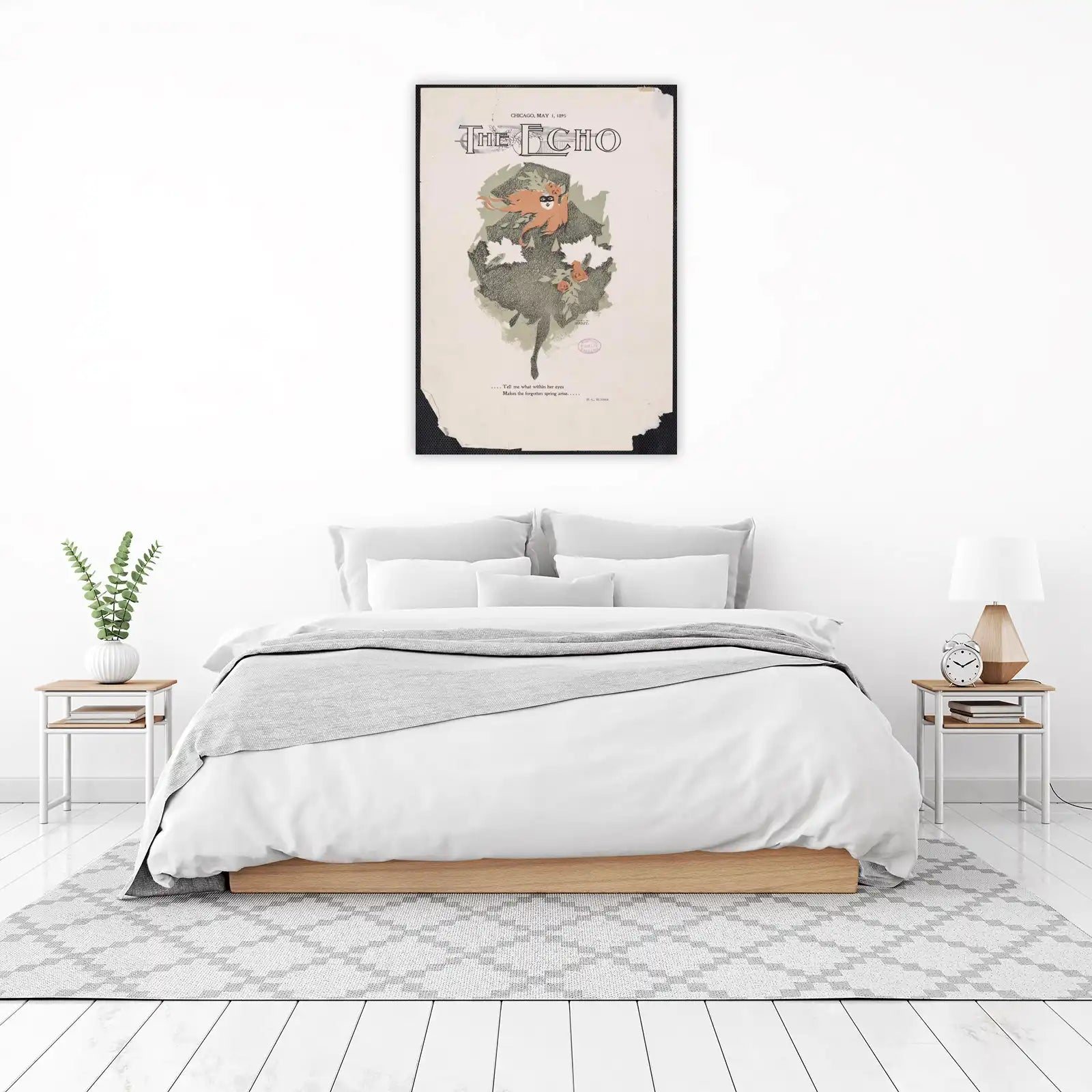 Vintage Art Nouveau Woman Wall Art