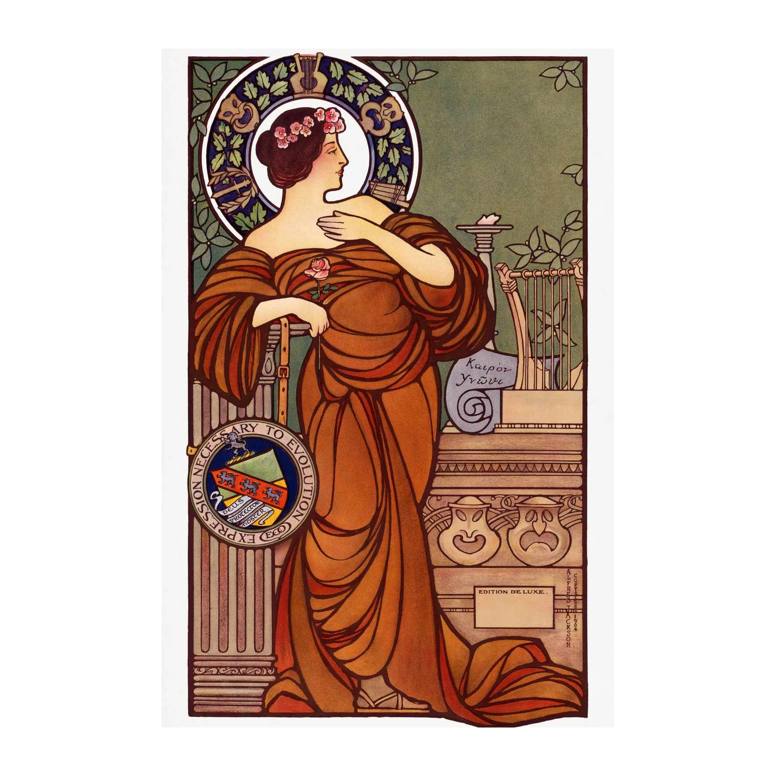 Art Nouveau Goddess Wall Art