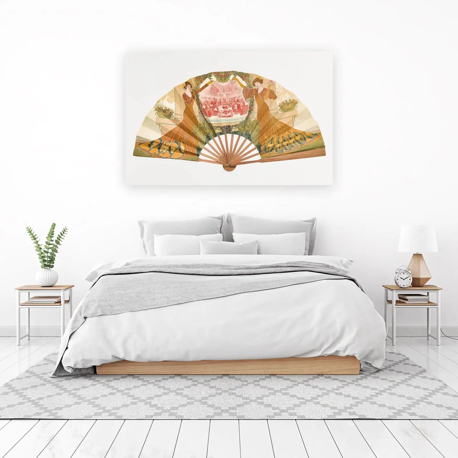 Art Nouveau Elegance Fan Wall Art