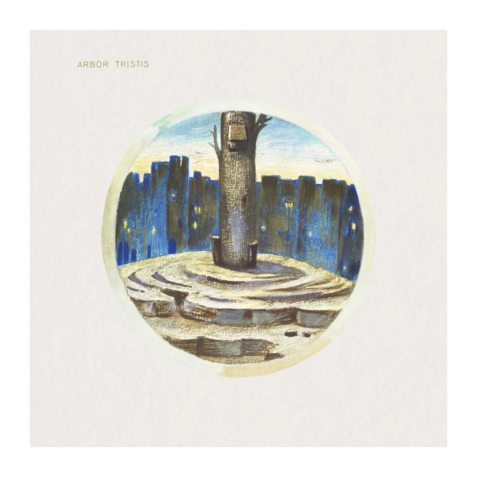 Moody Cityscape Tree Wall Art
