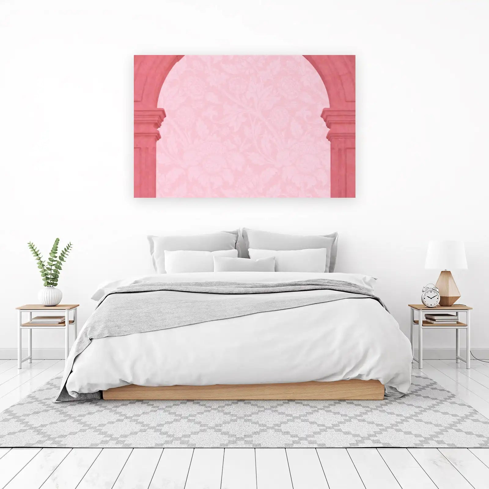 Blush Floral Archway Wall Art