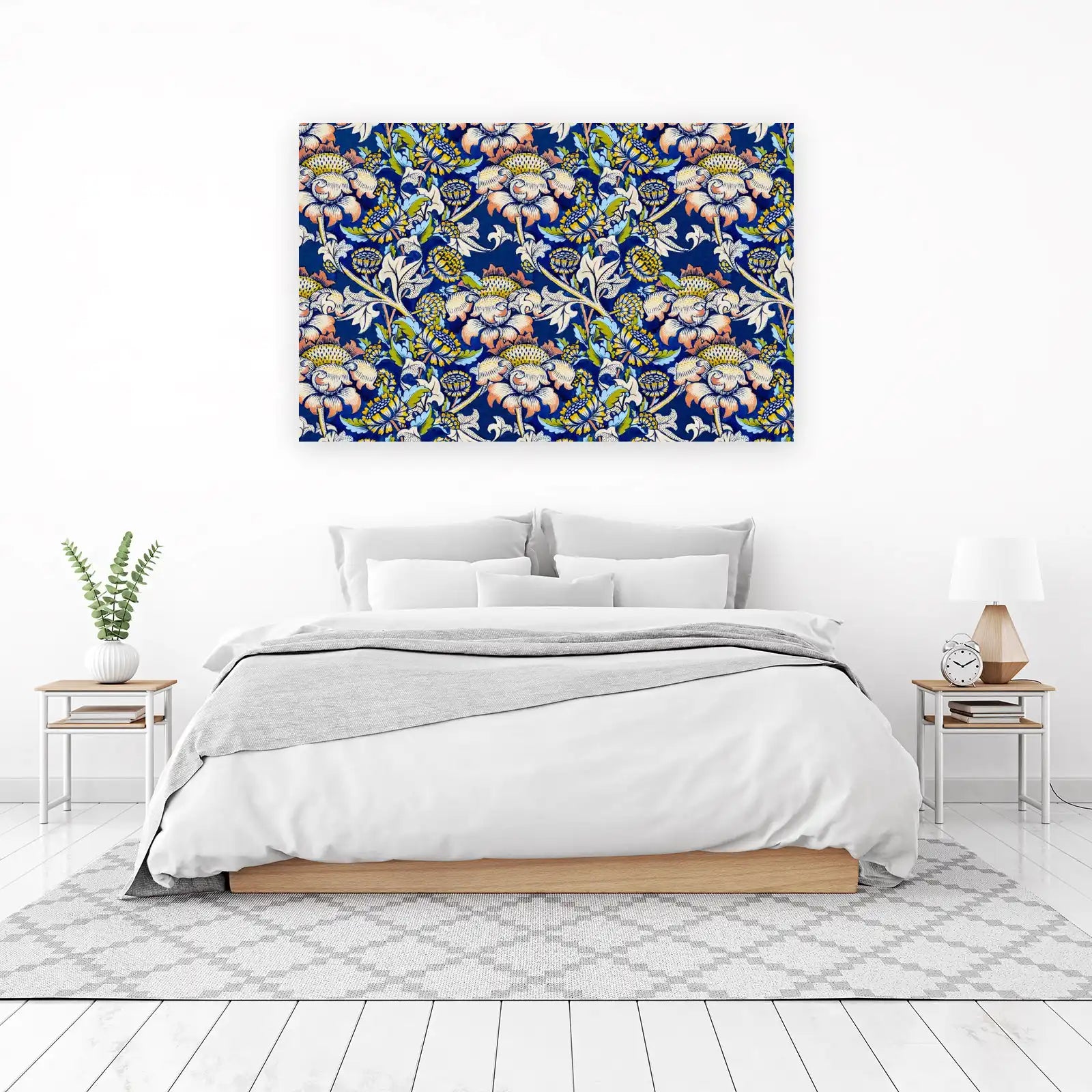 Vintage Floral William Morris Style Wall Art