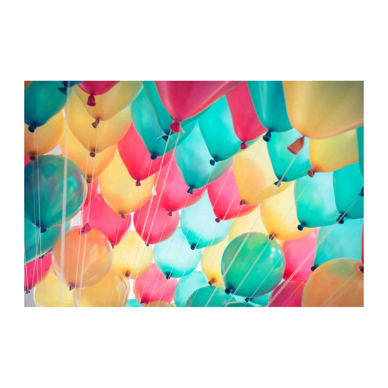 Vibrant Balloon Cluster Wall Art