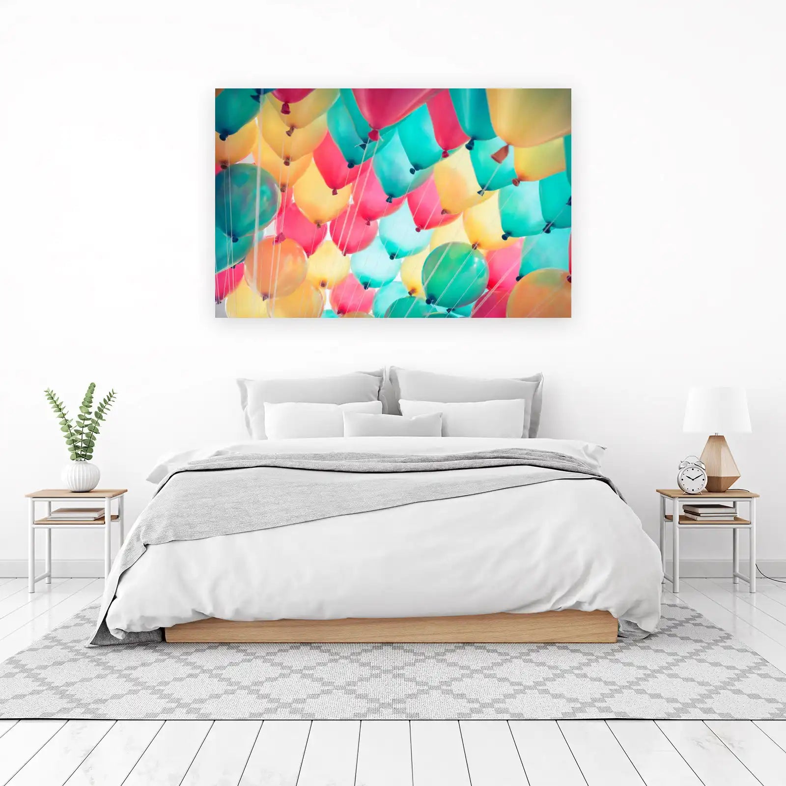 Vibrant Balloon Cluster Wall Art
