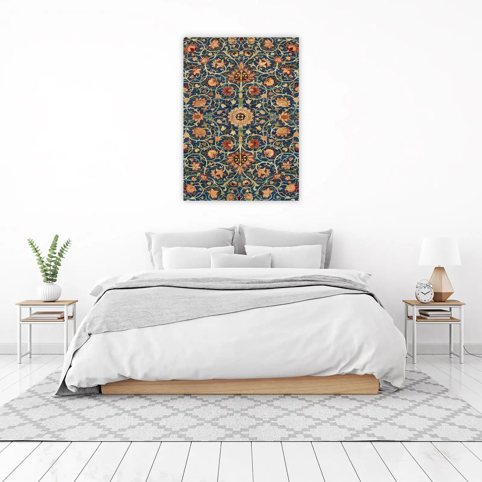 Antique Floral Pattern Wall Art for Home Decor