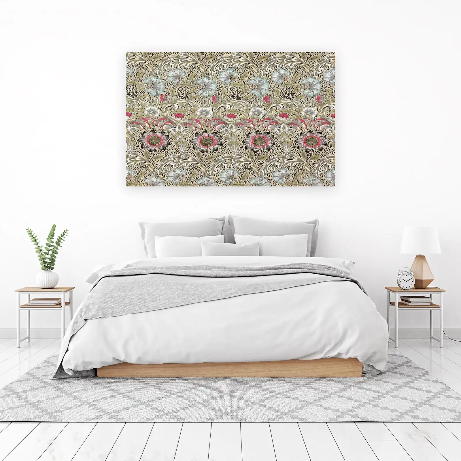 Vintage Floral Art Nouveau Wall Art
