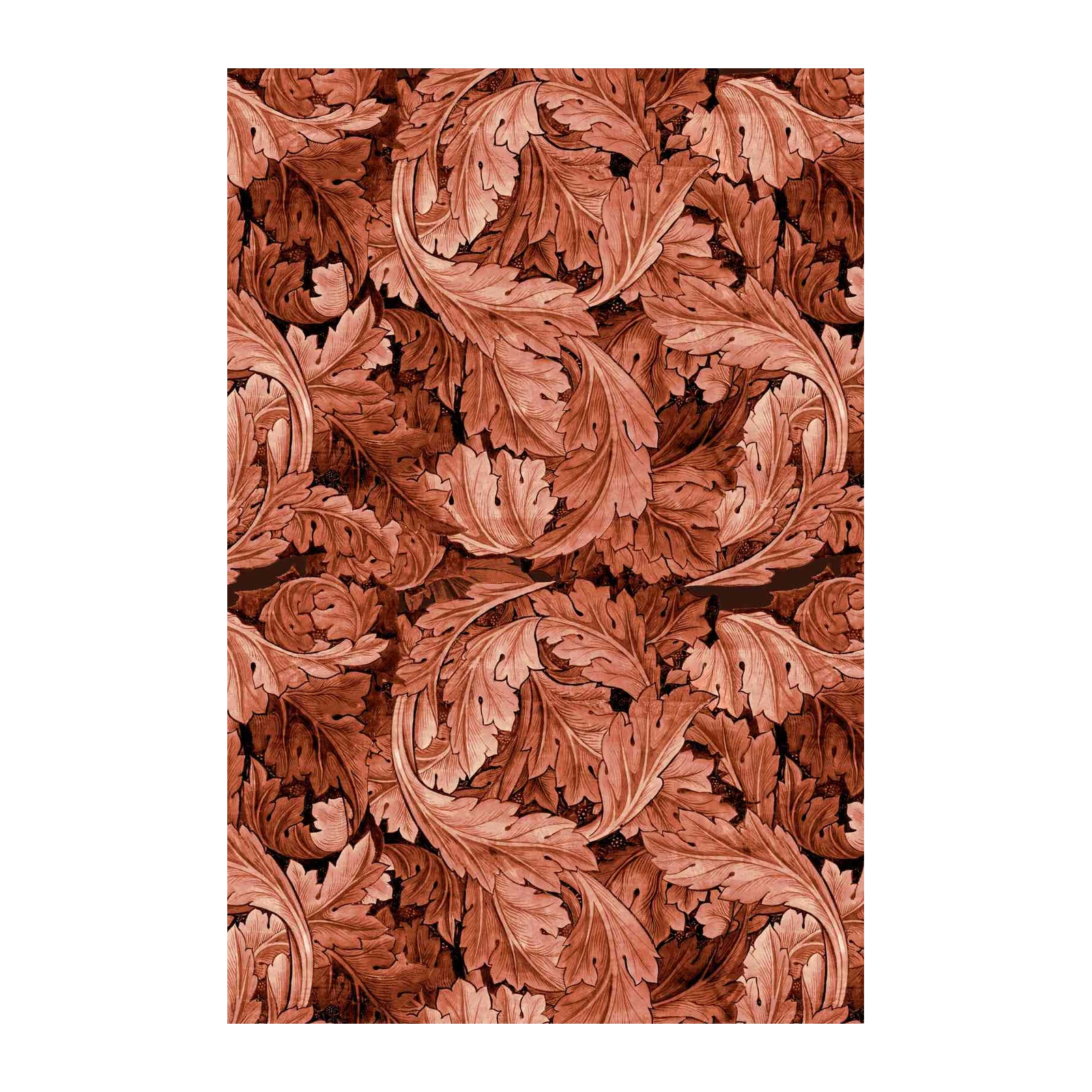 Vintage Oak Leaf Pattern Wall Art
