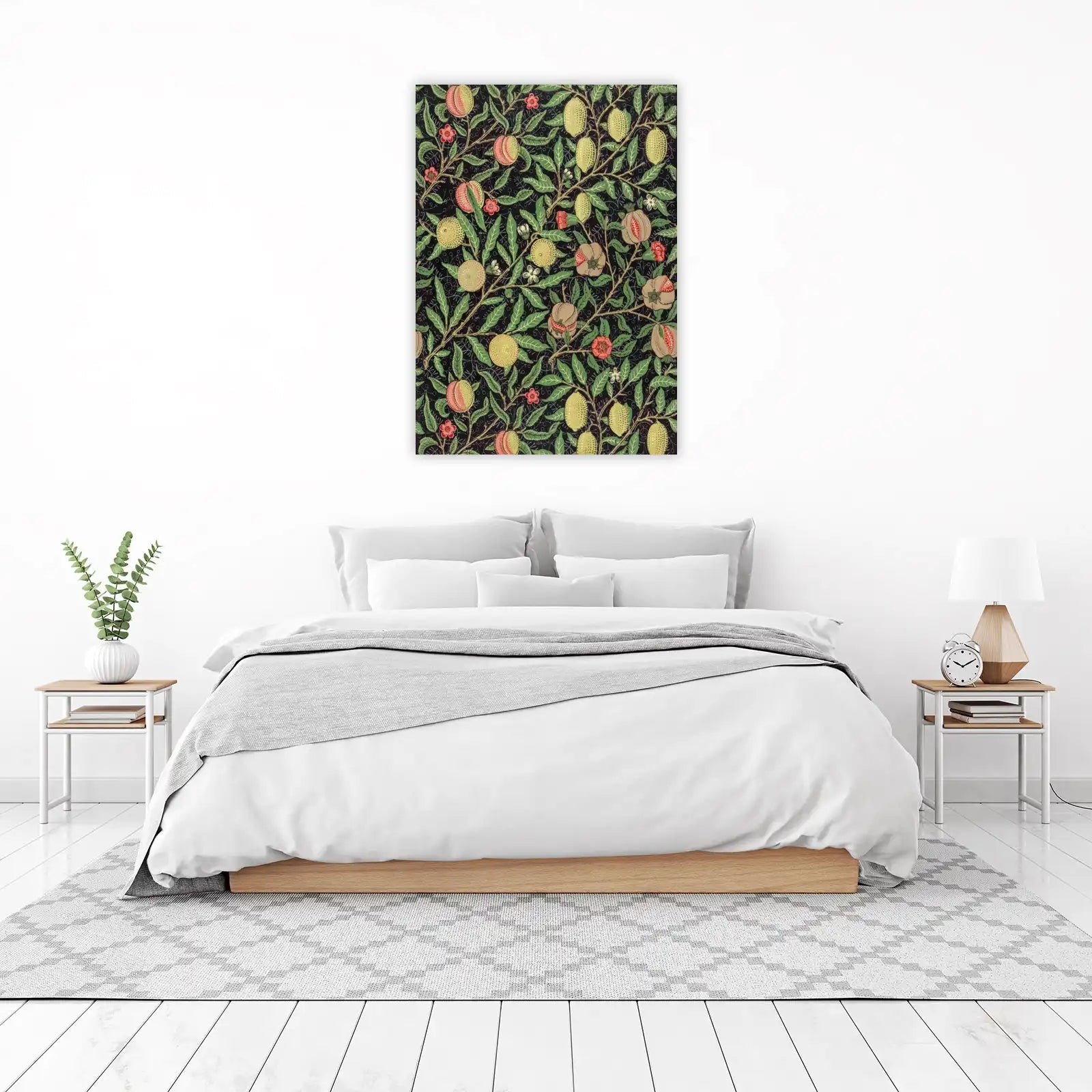 Vintage Fruit & Floral Dark Wall Art