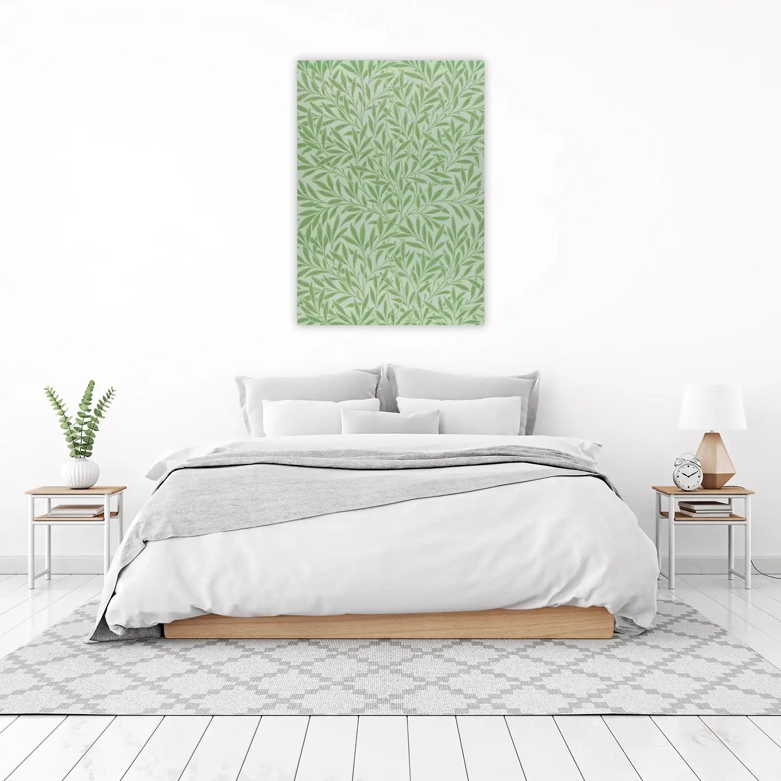 Serene Willow Leaf Pattern Wall Art