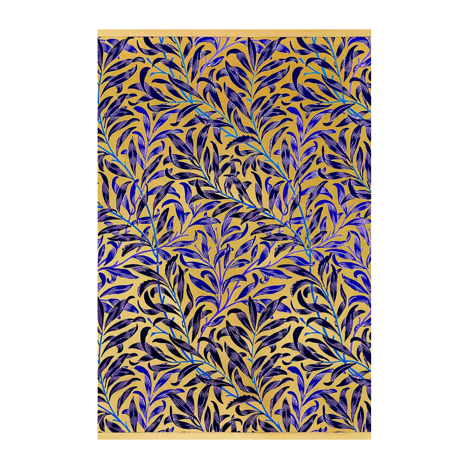 Blue Willow Botanical Art Wall Art