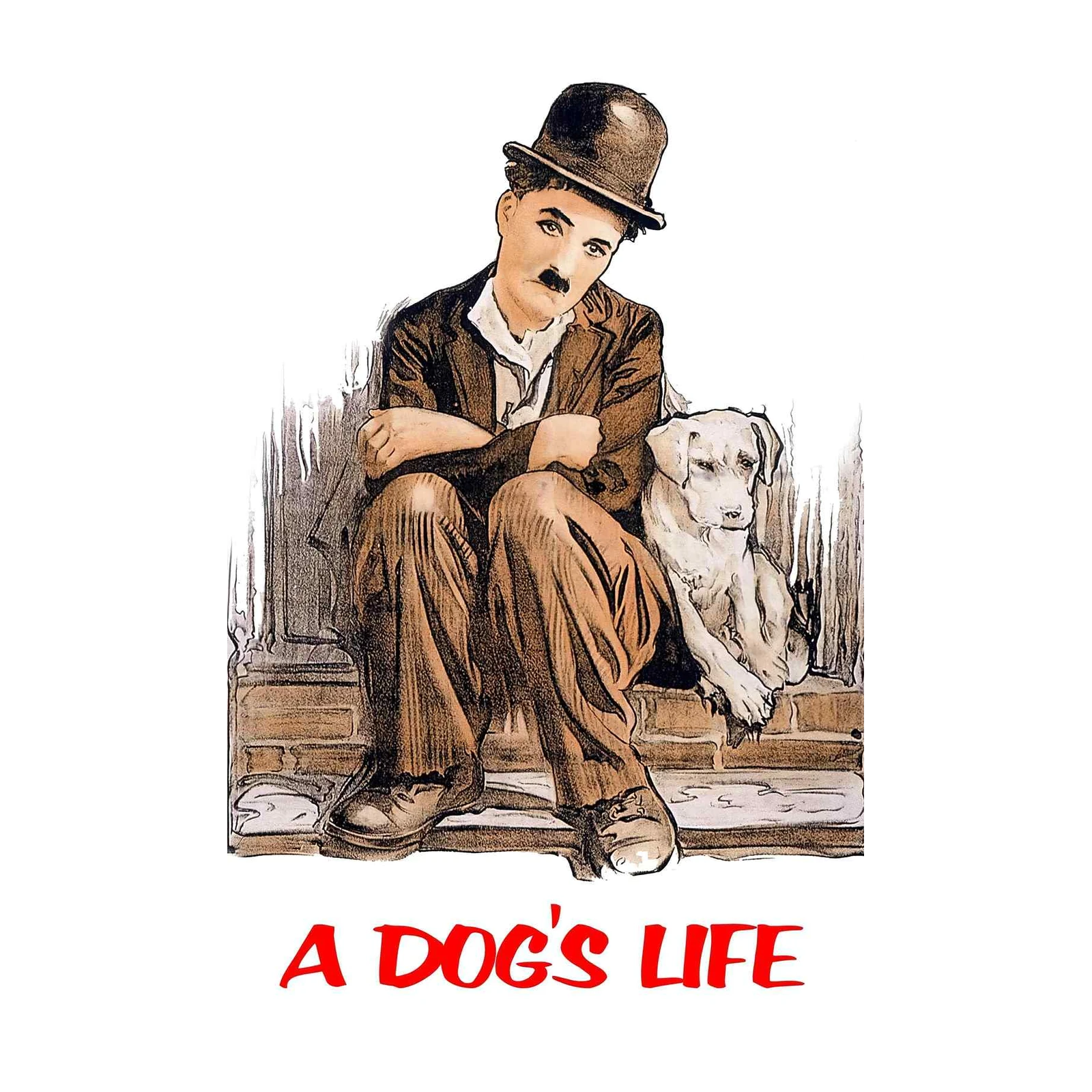 Charlie Chaplin A Dog's Life Art Wall Art