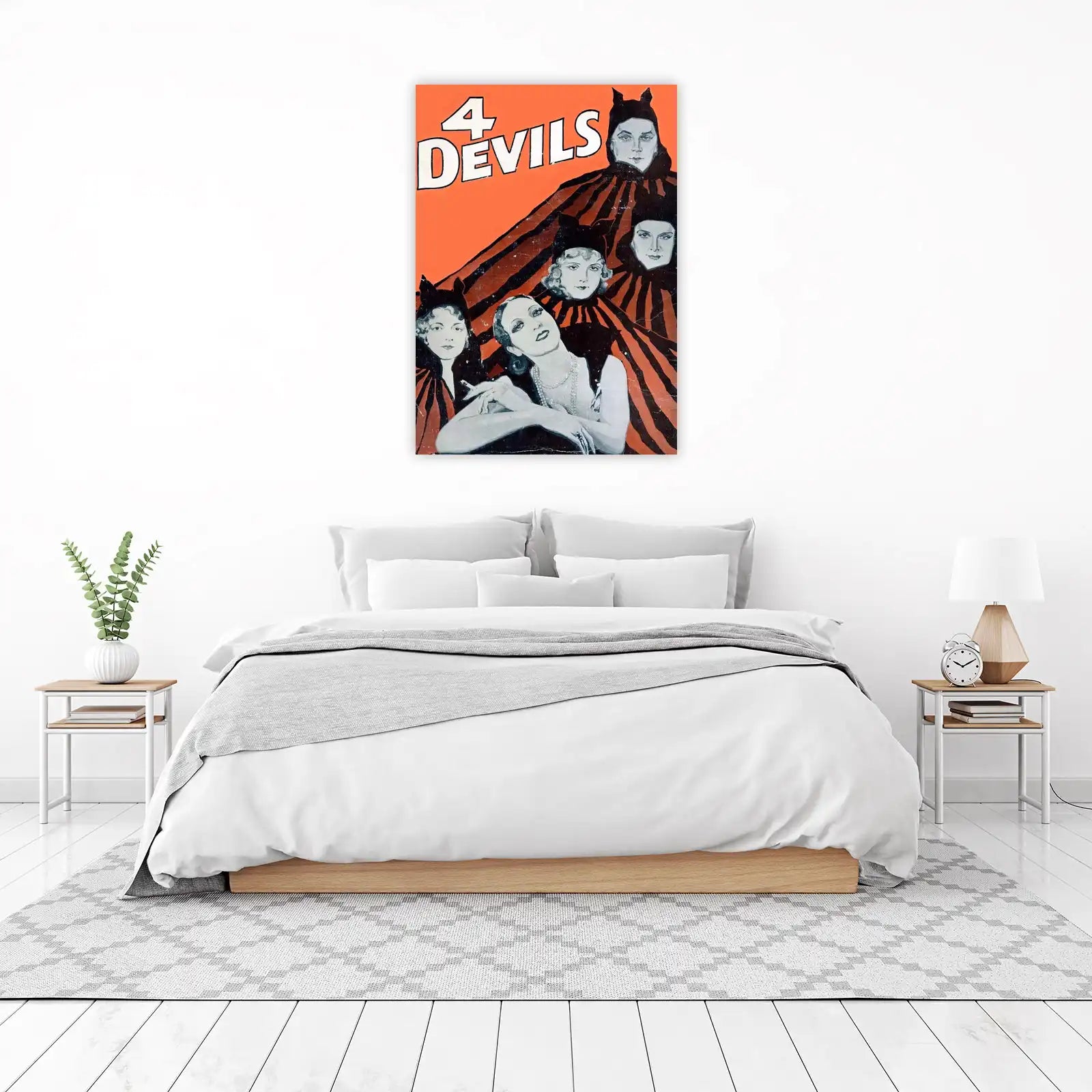 Vintage "4 Devils" Film Poster Wall Art
