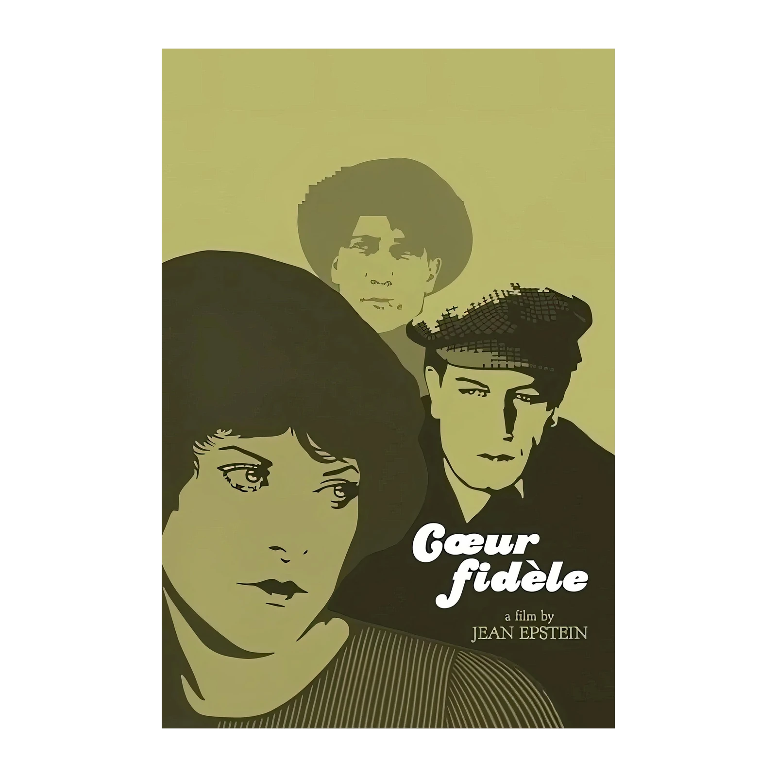 Retro Film Poster 'Coeur fidèle' Wall Art