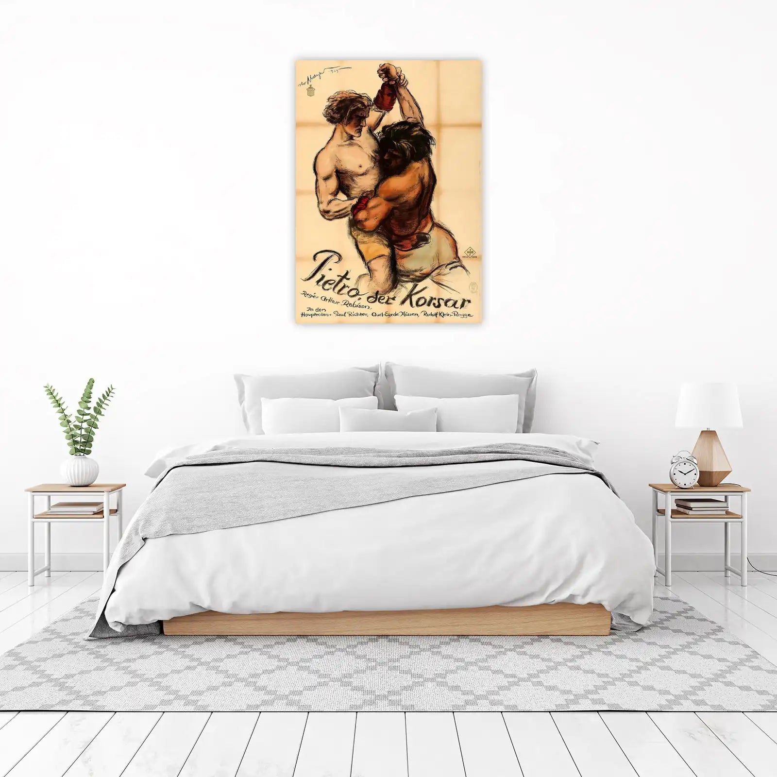 Vintage Boxing Art "Pietro der Korsar" Wall Art